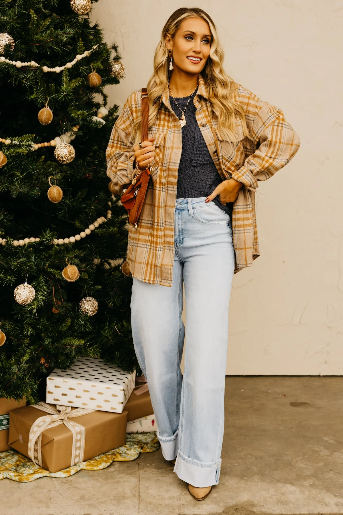 The Destiny Plaid Button Down Shacket - Image 3
