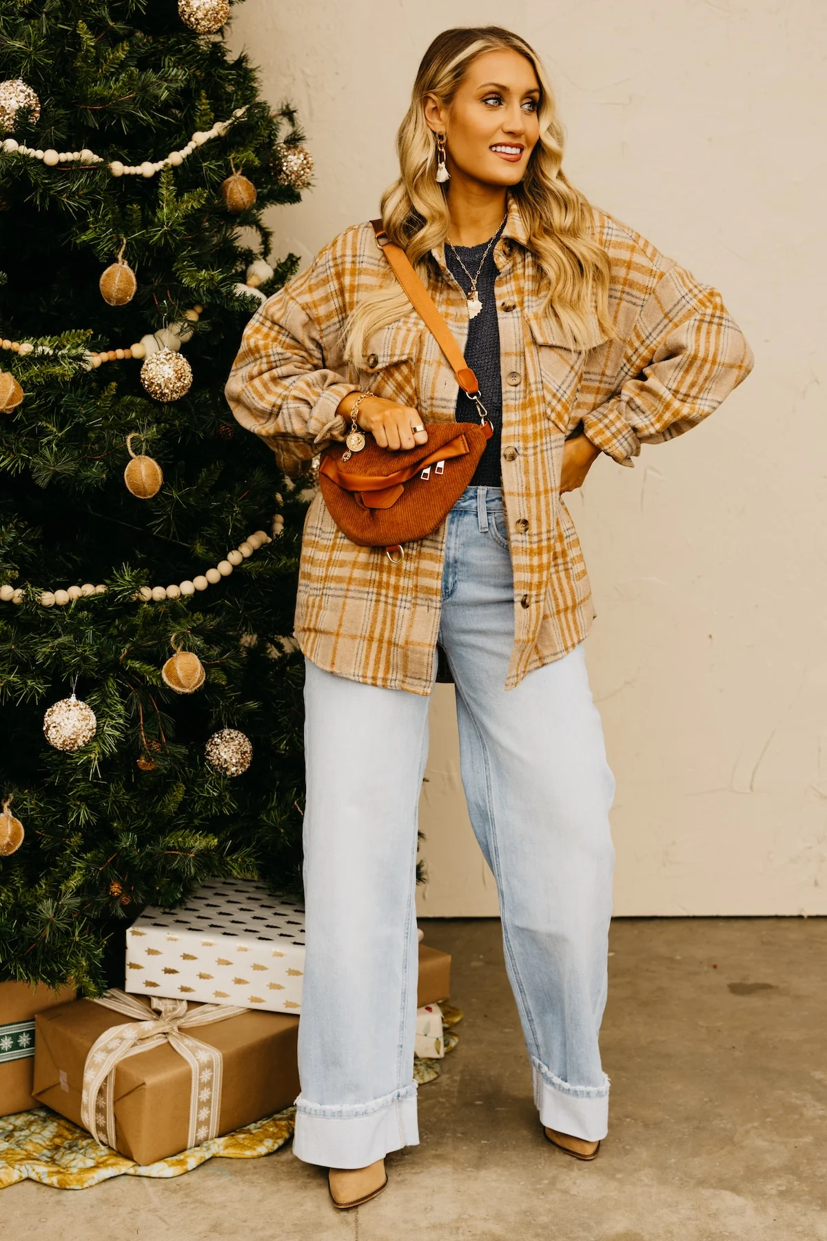 The Destiny Plaid Button Down Shacket - Image 4