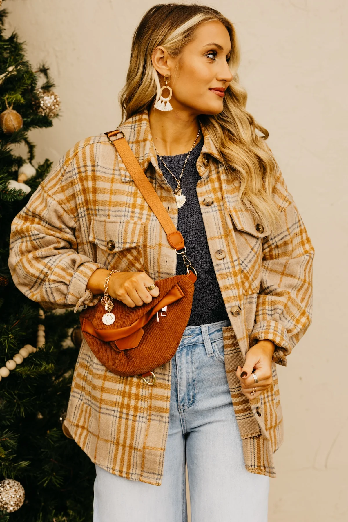 The Destiny Plaid Button Down Shacket - Image 6