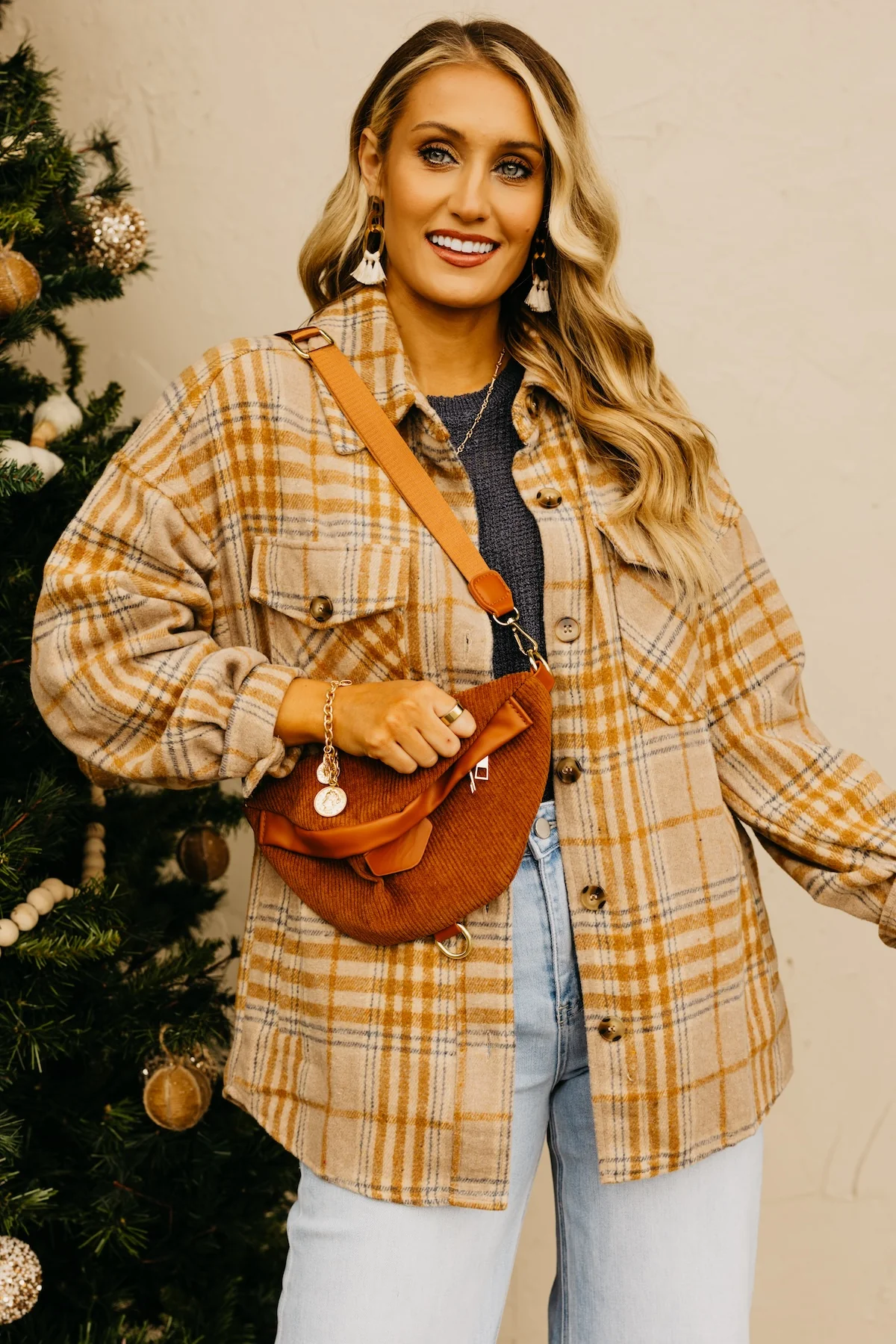The Destiny Plaid Button Down Shacket - Image 7