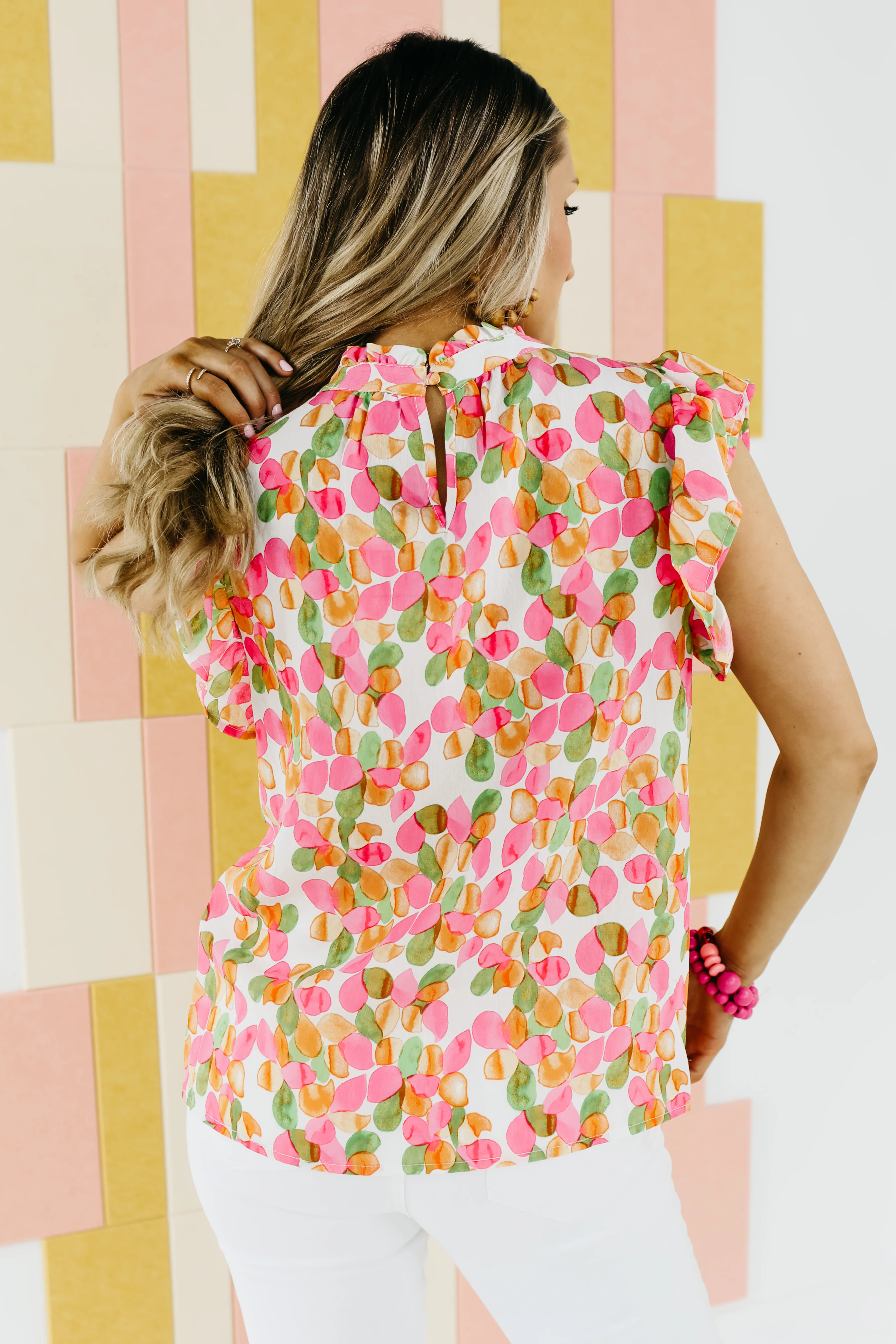The Eliana Flutter Sleeve Top - FINAL SALE - Image 7