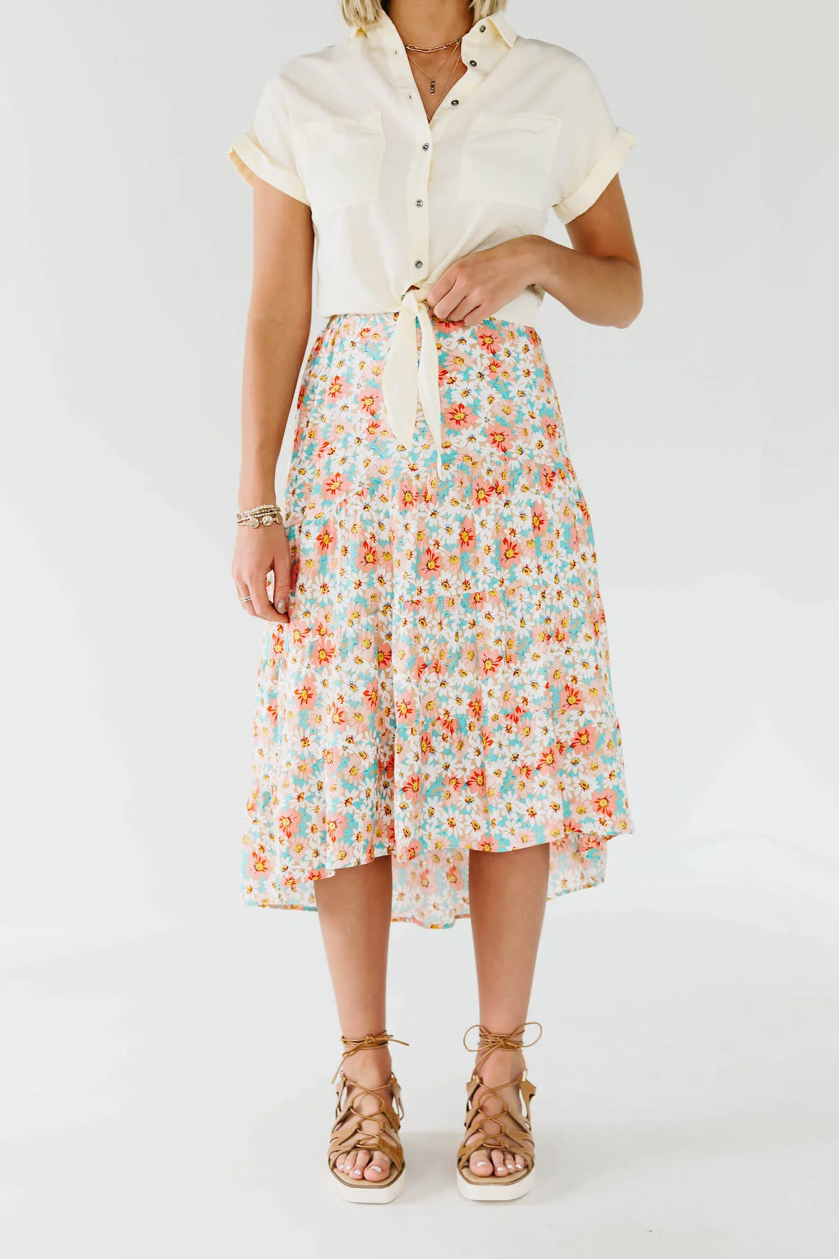 The Gannon Floral Midi Skirt - Image 3