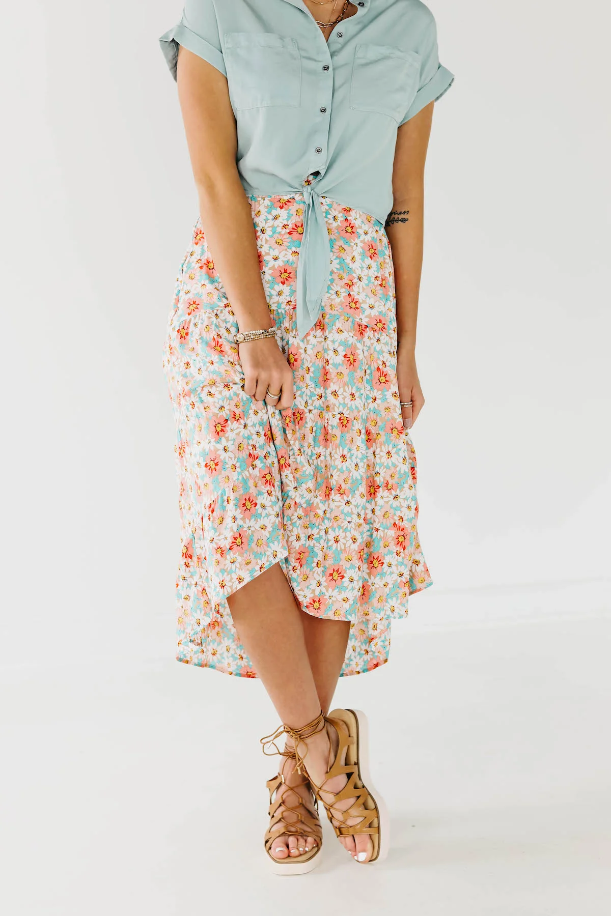 The Gannon Floral Midi Skirt - Image 4
