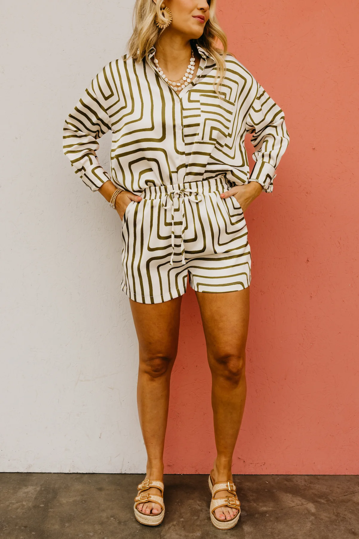 The Kamryn Geo Print Shorts - Image 3