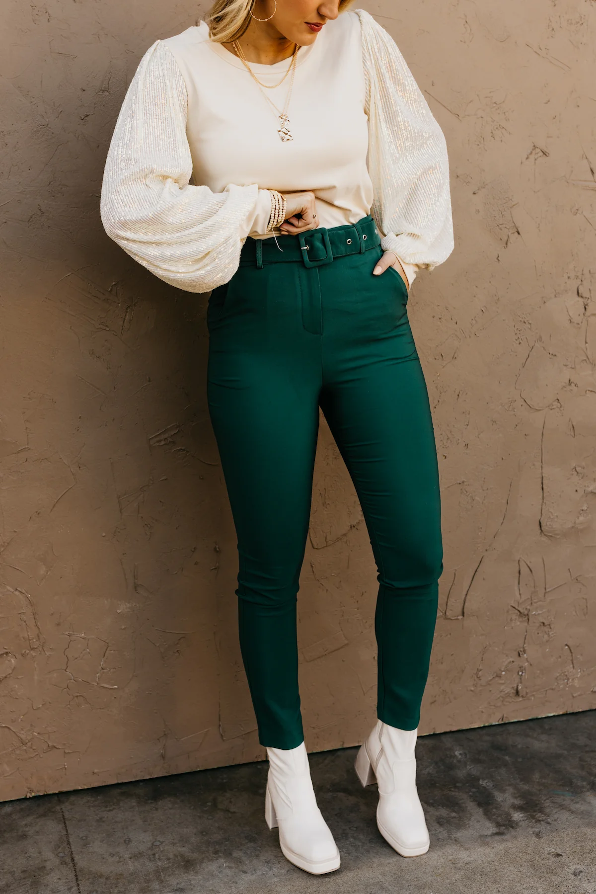 The King Belted Trouser Pants by - FINAL SALE