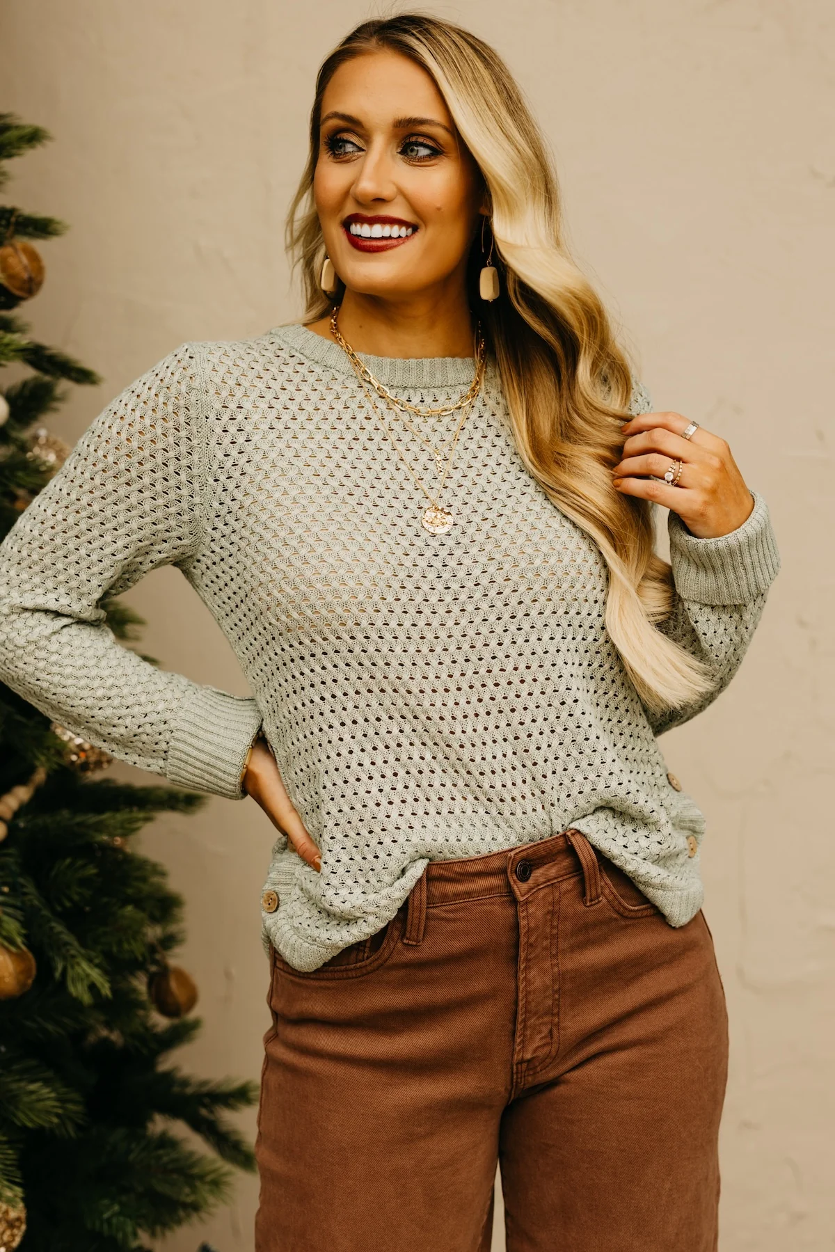 The Zander Side Button Sweater - Image 10