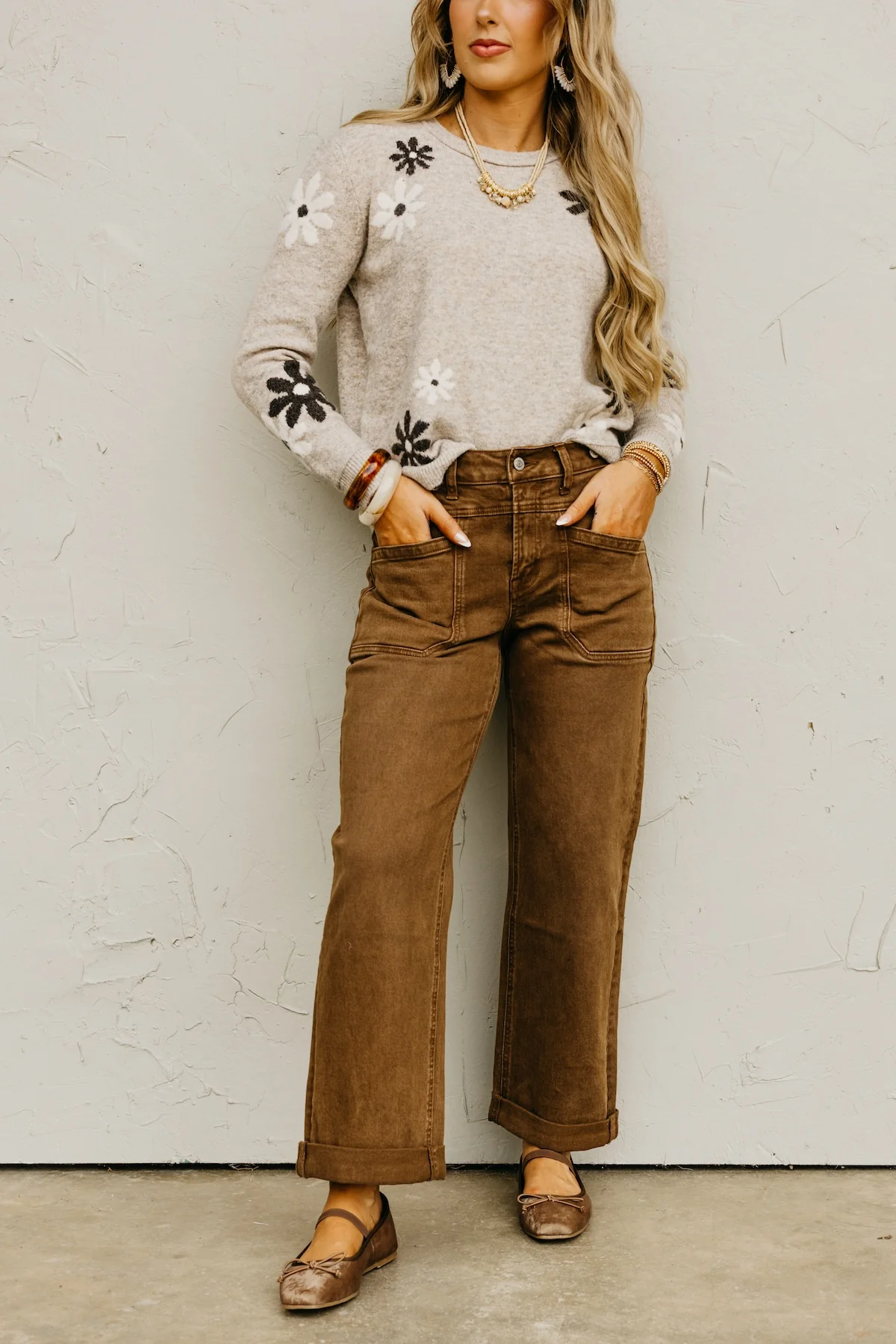Flying Monkey | High Rise Slim Wide Leg Tab Denim - Image 11