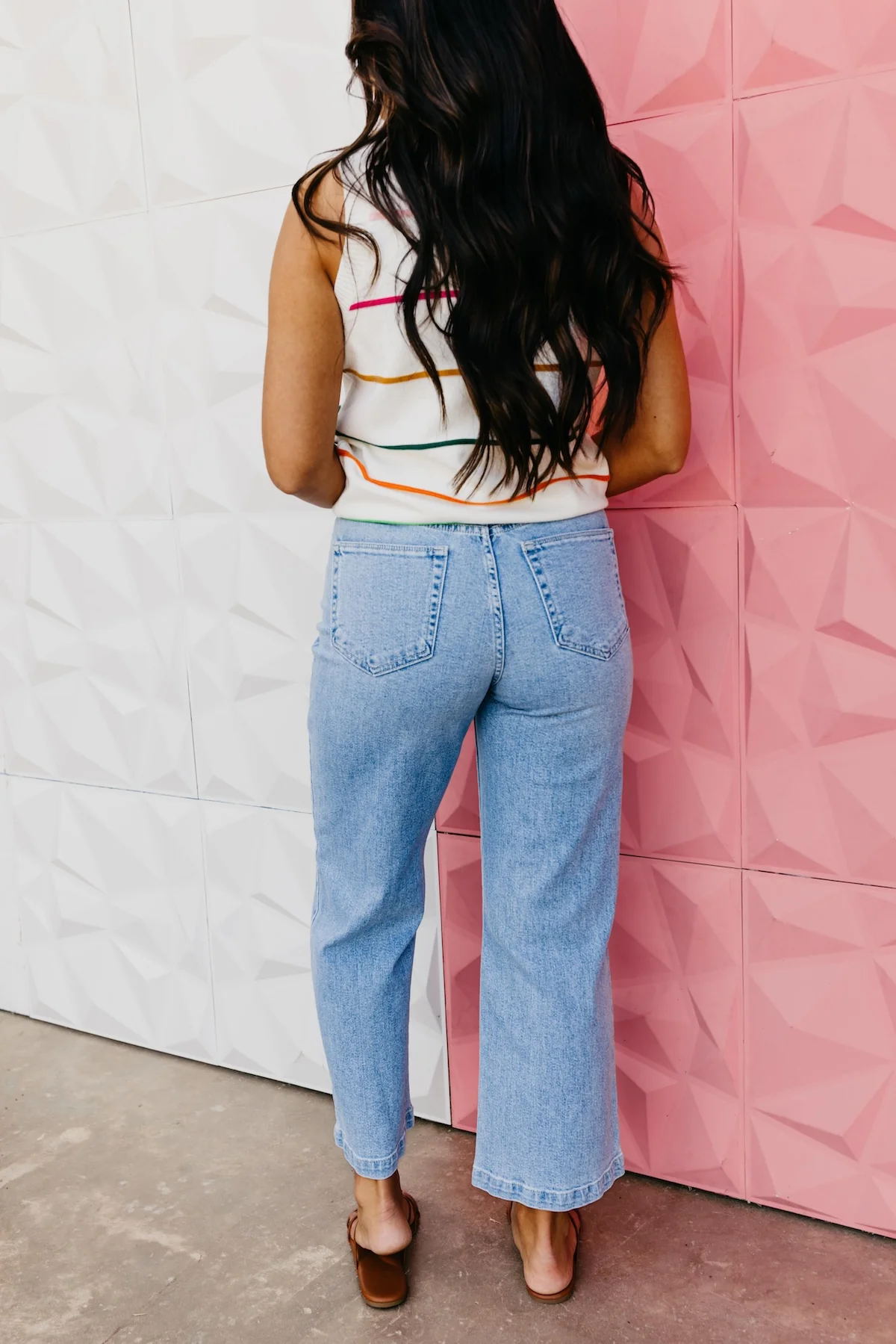 Just Black Denim | Patch Pocket Wide Leg Jean - Image 5