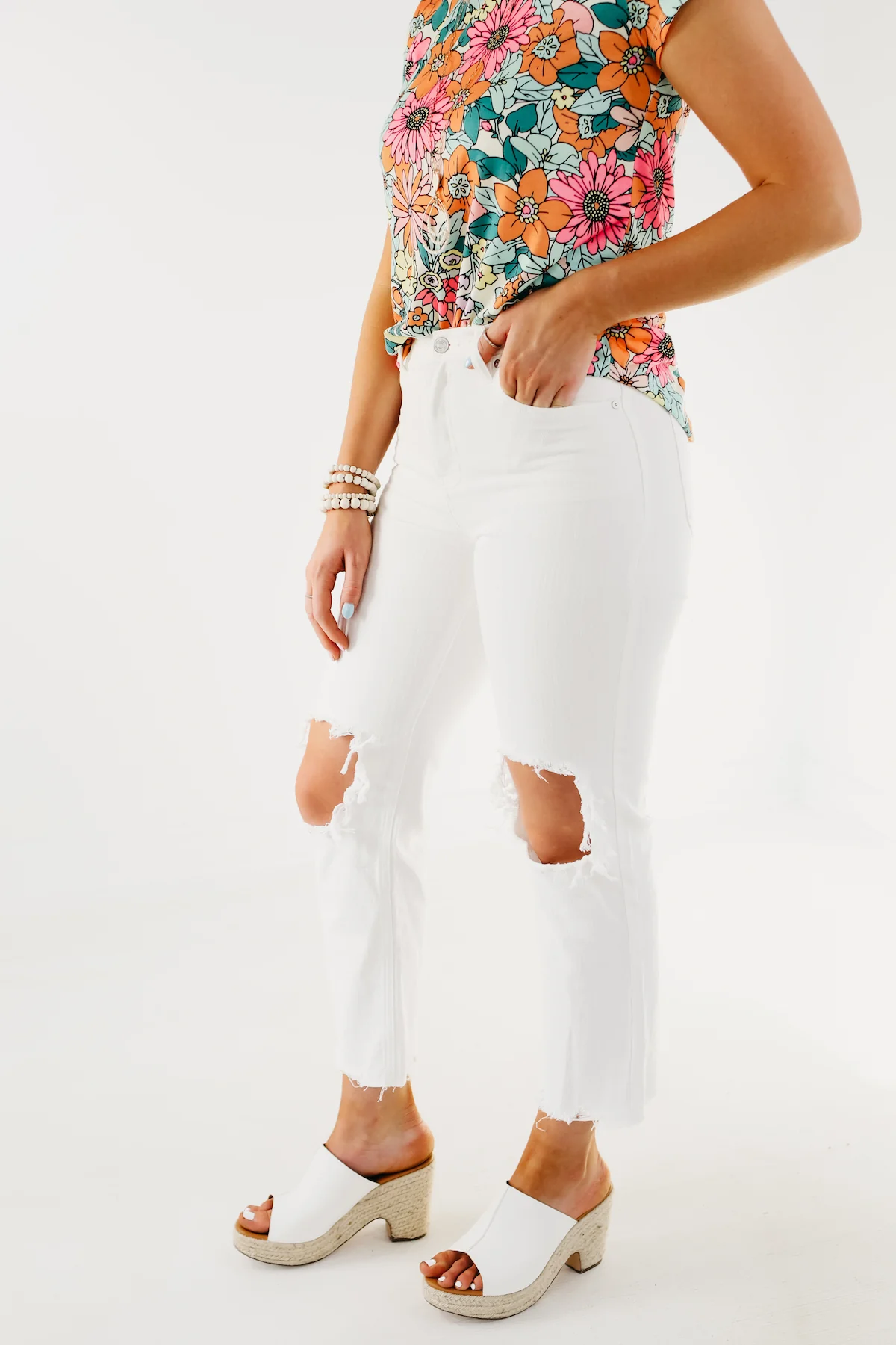 Kan Can Denim | 10" High Rise Straight Leg Jean - KC1709WT - FINAL SALE - Image 7