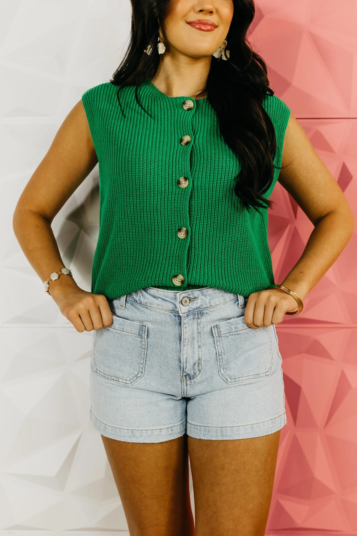 Kan Can Denim | A-Line Trouser Denim Shorts - Image 3