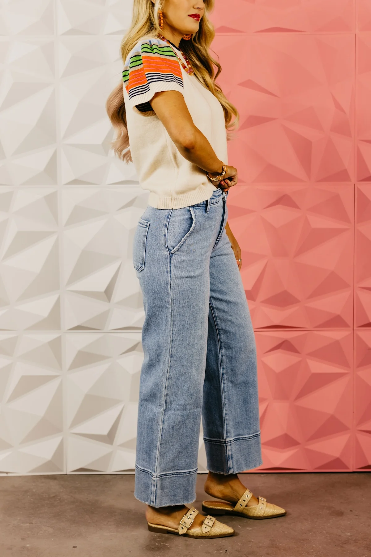 Kan Can Denim | High Rise Cropped Wide Leg Denim - Image 18