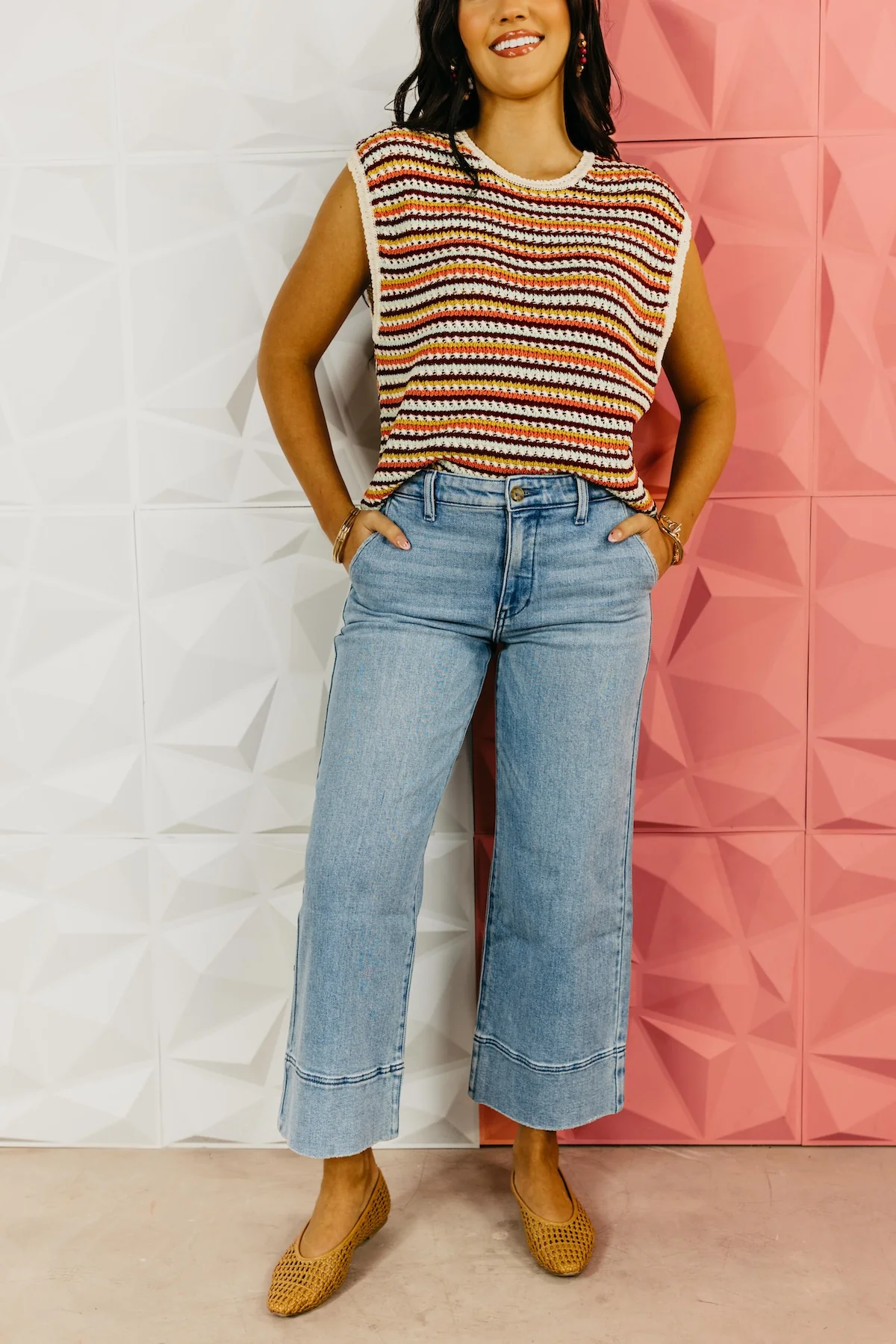 Kan Can Denim | High Rise Cropped Wide Leg Denim - Image 2
