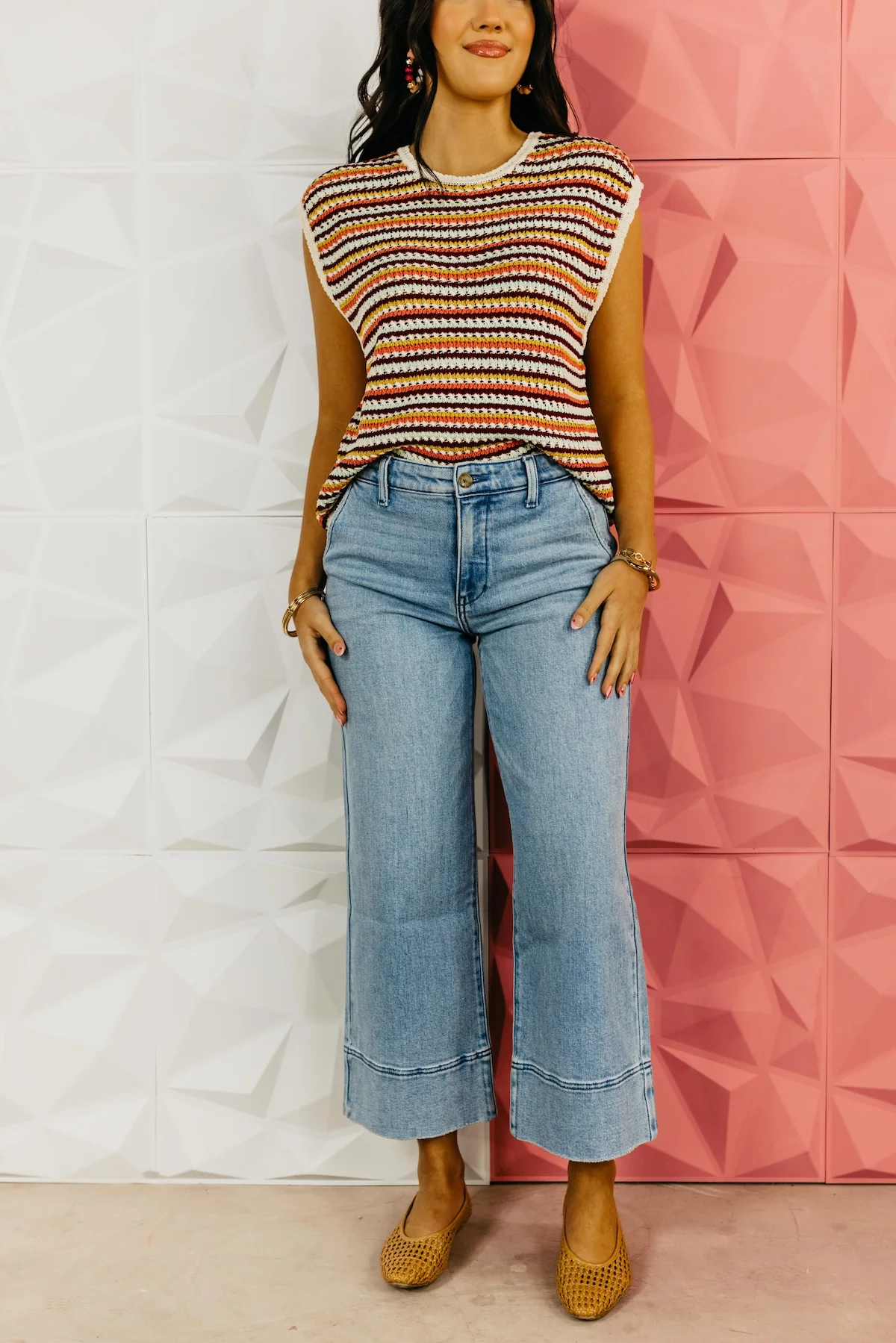 Kan Can Denim | High Rise Cropped Wide Leg Denim - Image 3