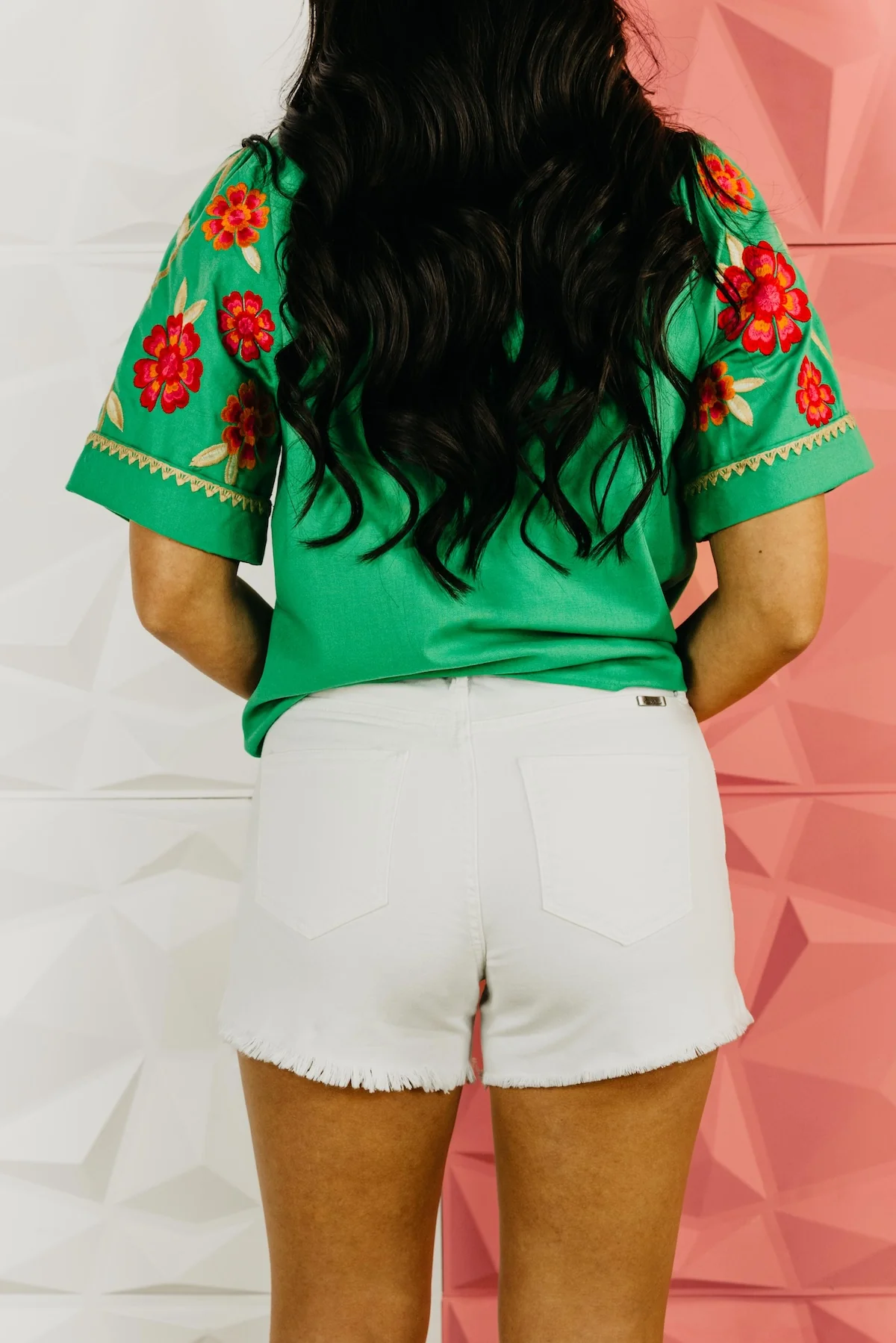Kan Can Denim | High Rise Mom Denim Shorts - Image 4