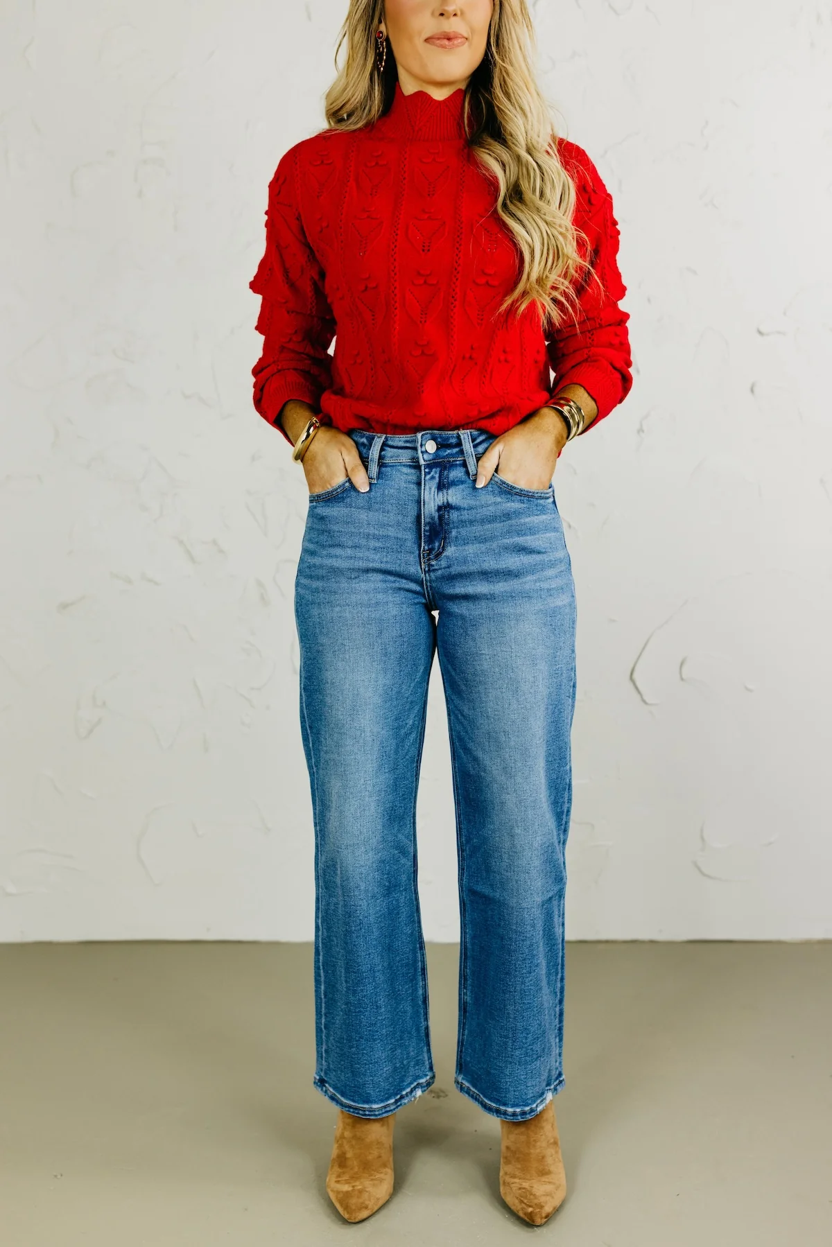 Lovervet by Vervet Denim | High Rise Crop Wide Leg Denim - Image 2
