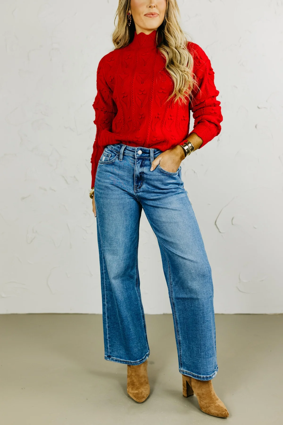 Lovervet by Vervet Denim | High Rise Crop Wide Leg Denim - Image 3