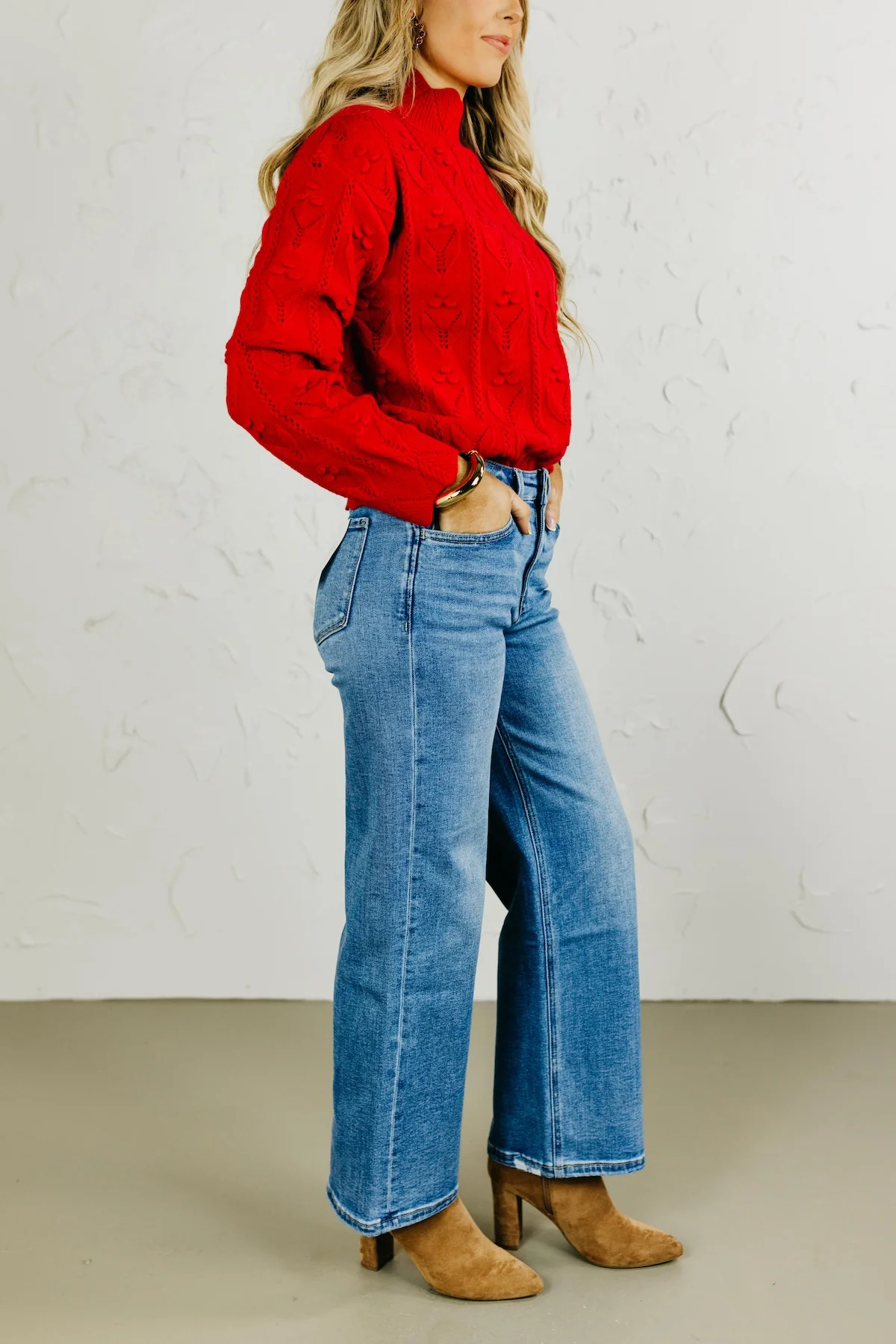 Lovervet by Vervet Denim | High Rise Crop Wide Leg Denim - Image 4
