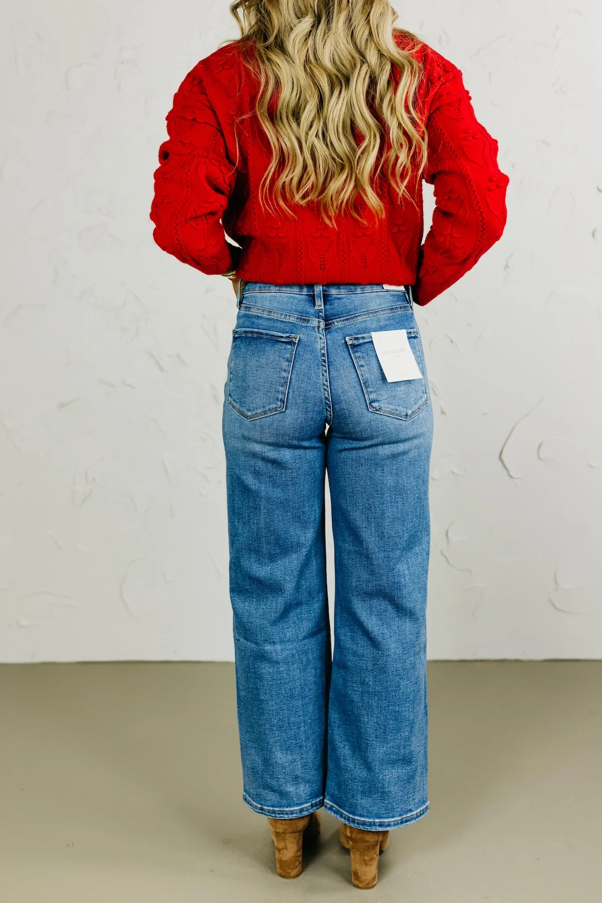 Lovervet by Vervet Denim | High Rise Crop Wide Leg Denim - Image 5