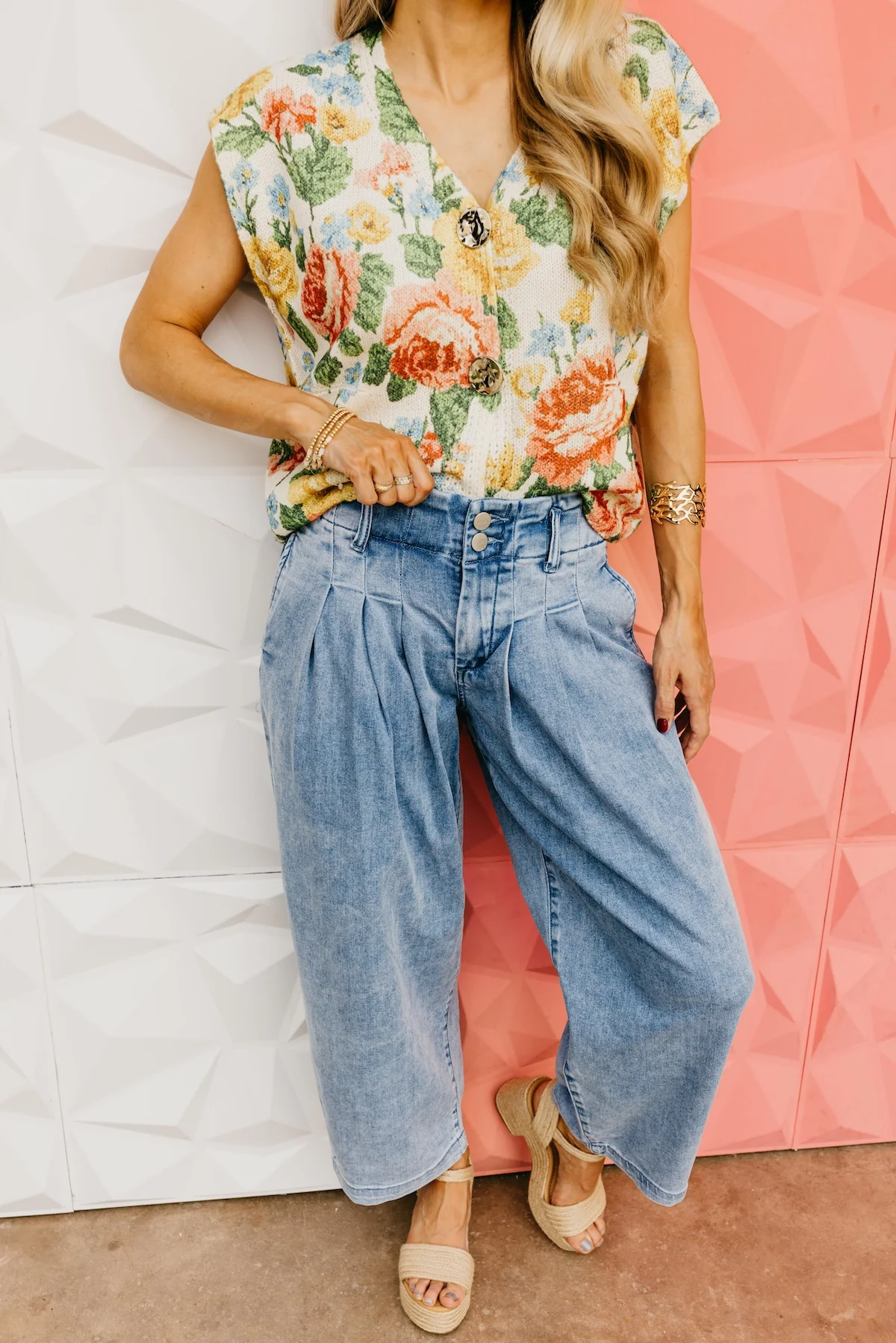 Risen Denim | Slouchy Barrel Pleated Jeans