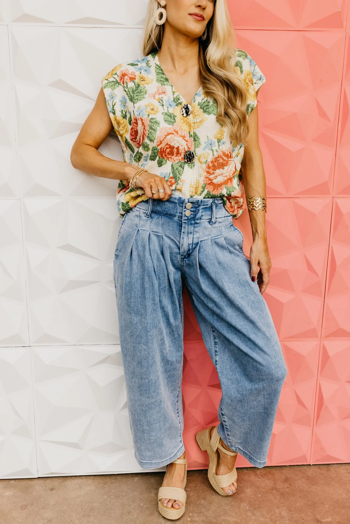 Risen Denim | Slouchy Barrel Pleated Jeans - Image 6