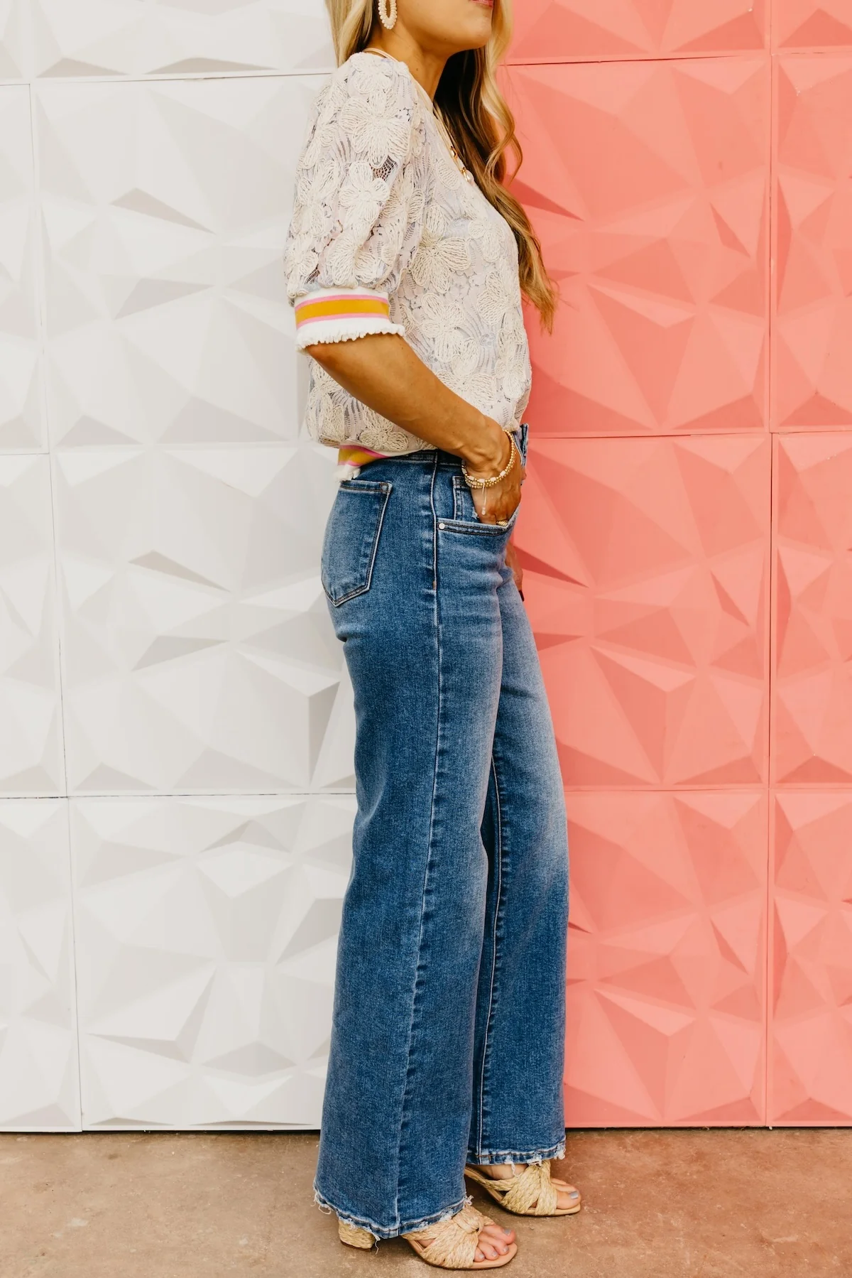 Risen Denim | Wide Leg Double Waist Denim - Image 7