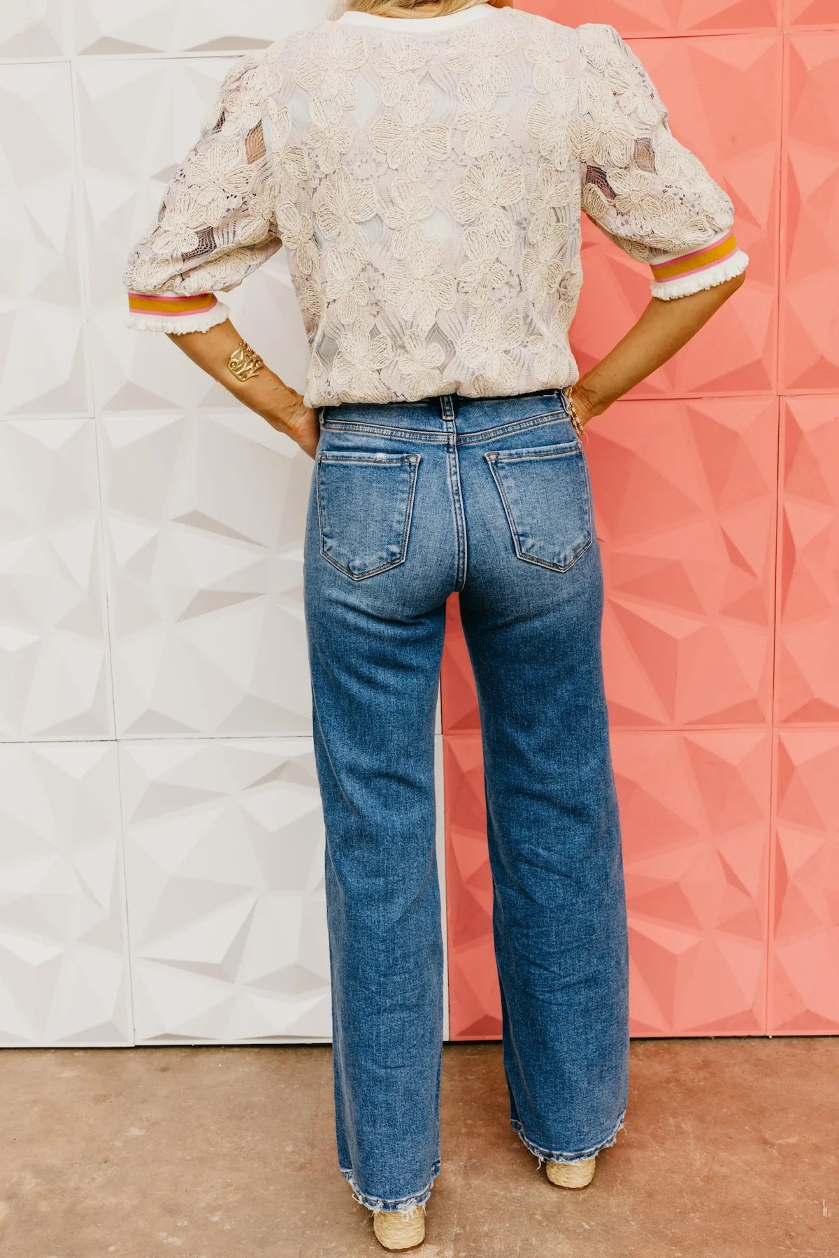 Risen Denim | Wide Leg Double Waist Denim - Image 8