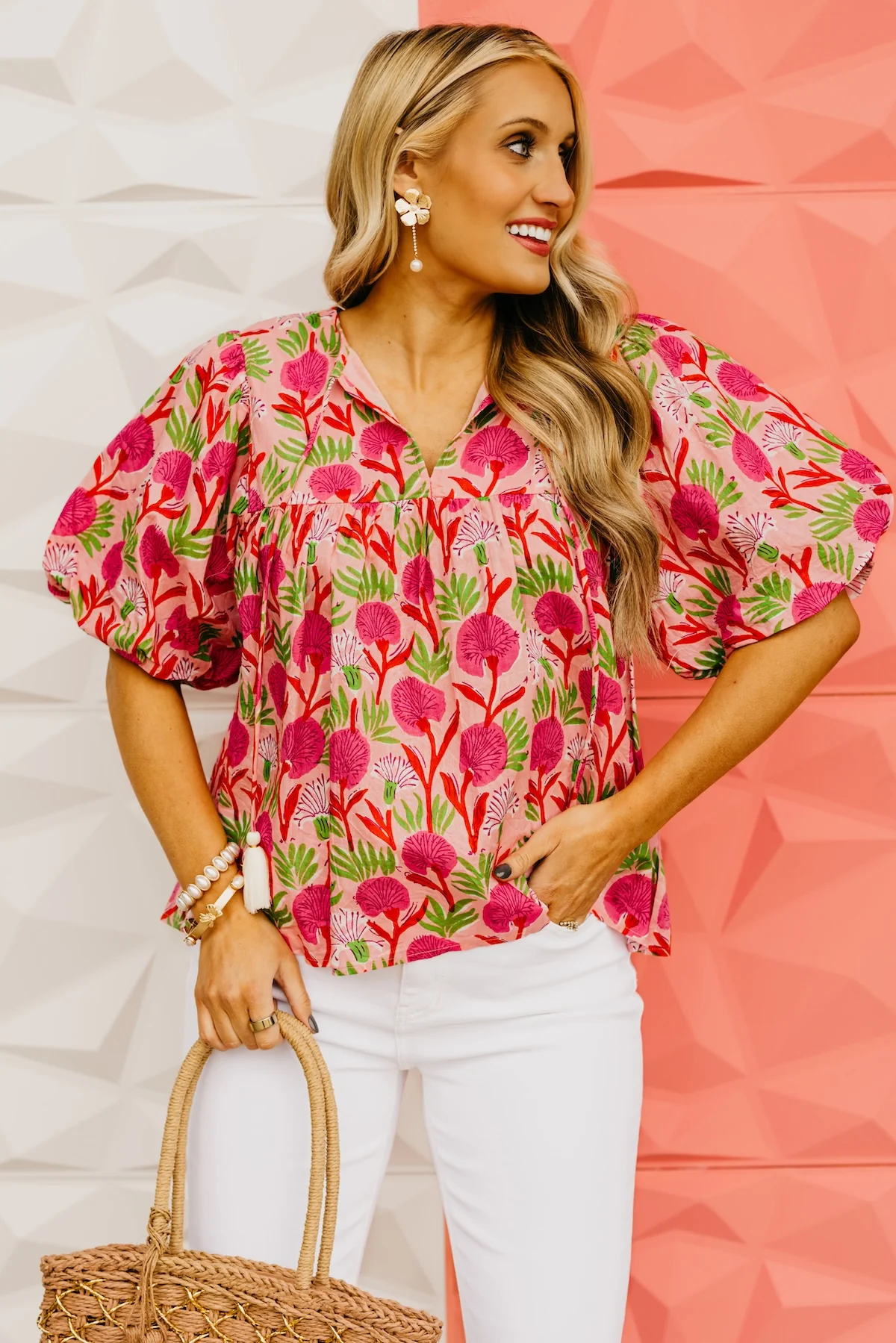 The Rayomond Puff Sleeve Tie Top - Image 3