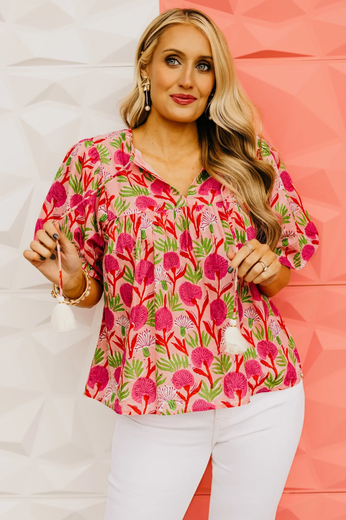 The Rayomond Puff Sleeve Tie Top - Image 8
