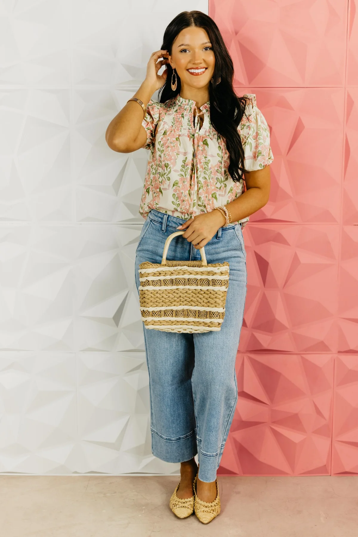 The Abel Floral Smocked Top - Image 2