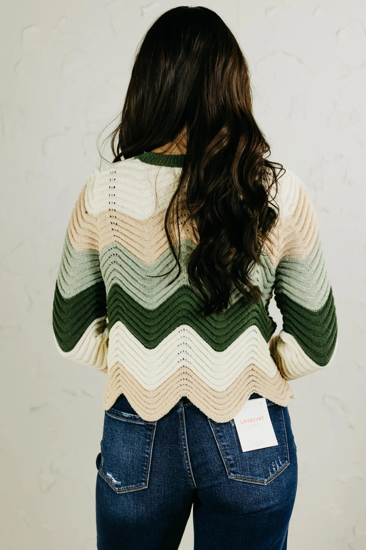The Abigail Wave Color Block Sweater - Image 9