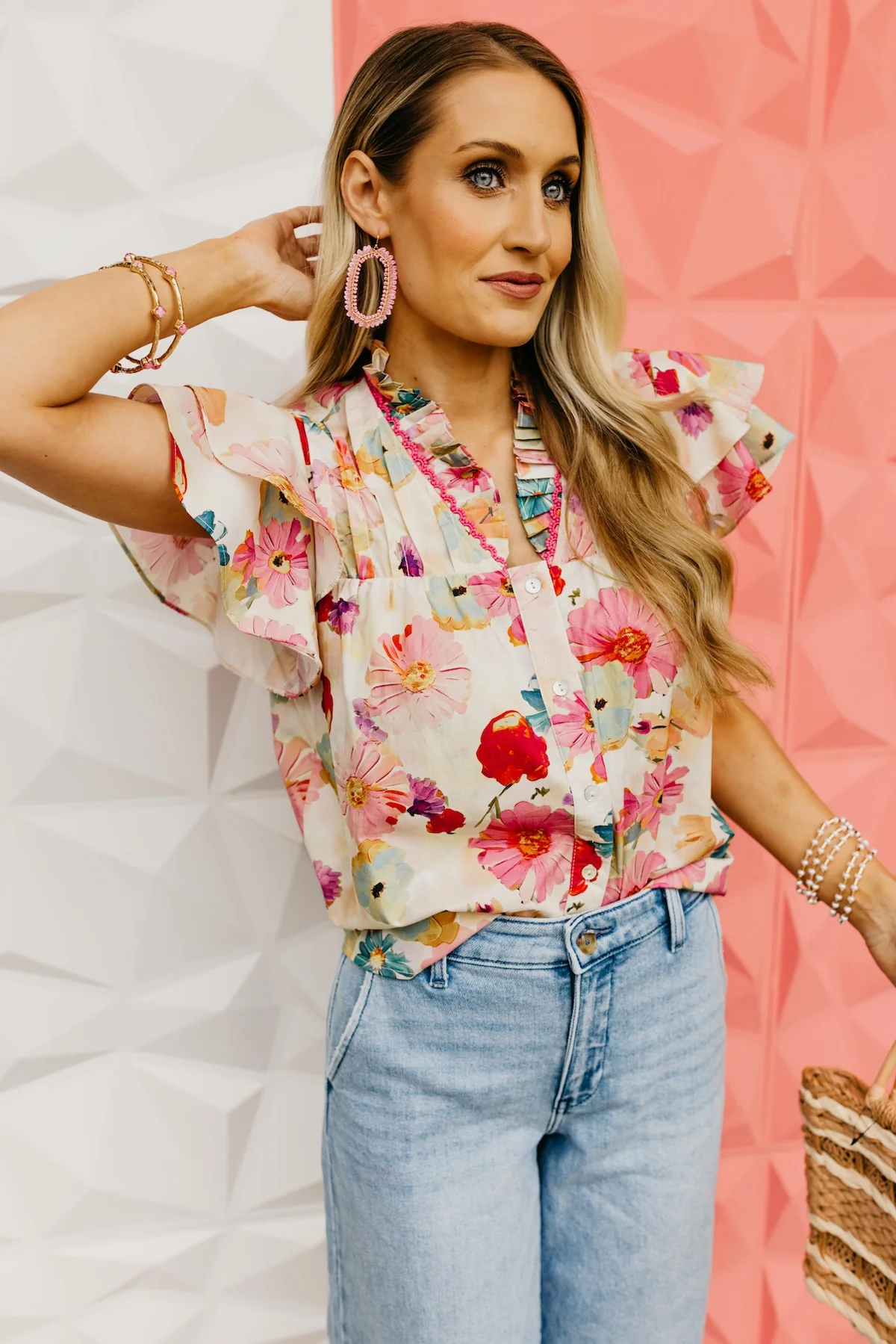 The Adan Double Flutter Blouse
