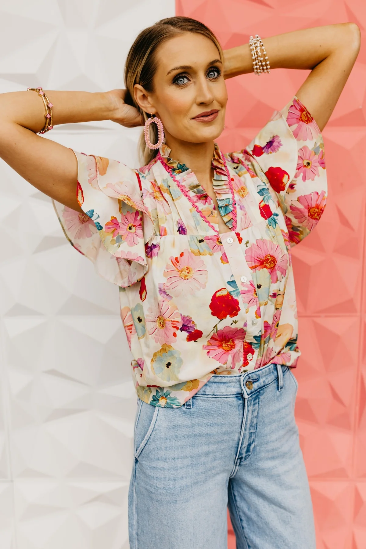 The Adan Double Flutter Blouse - Image 5