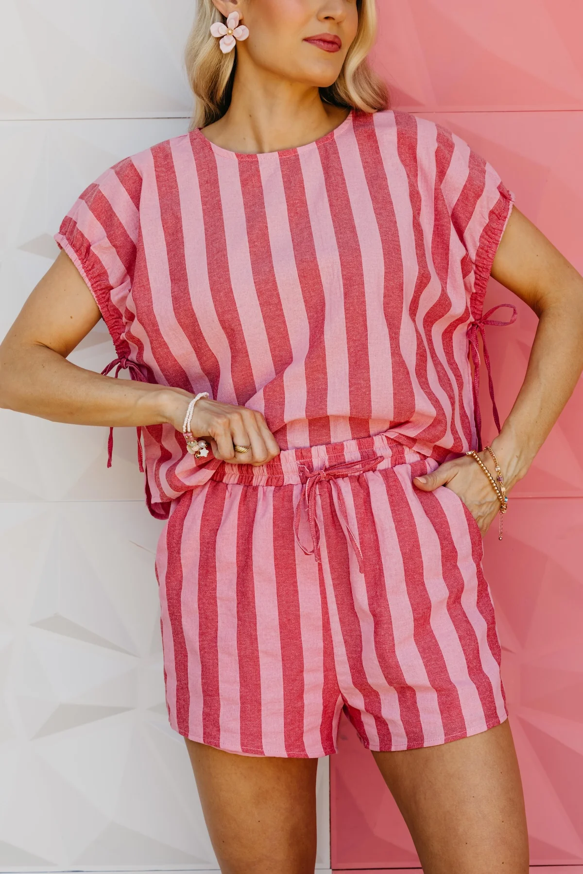 The Adelaide Striped Relaxed Shorts