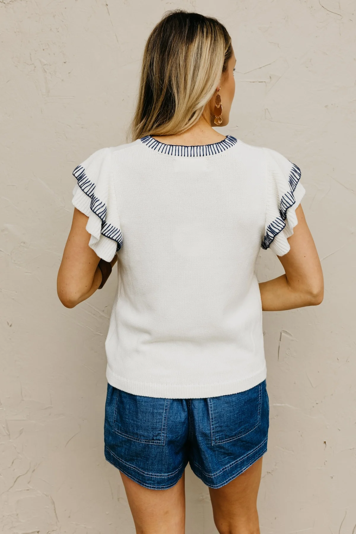 The Adriel Double Flutter Sweater Top - Image 8