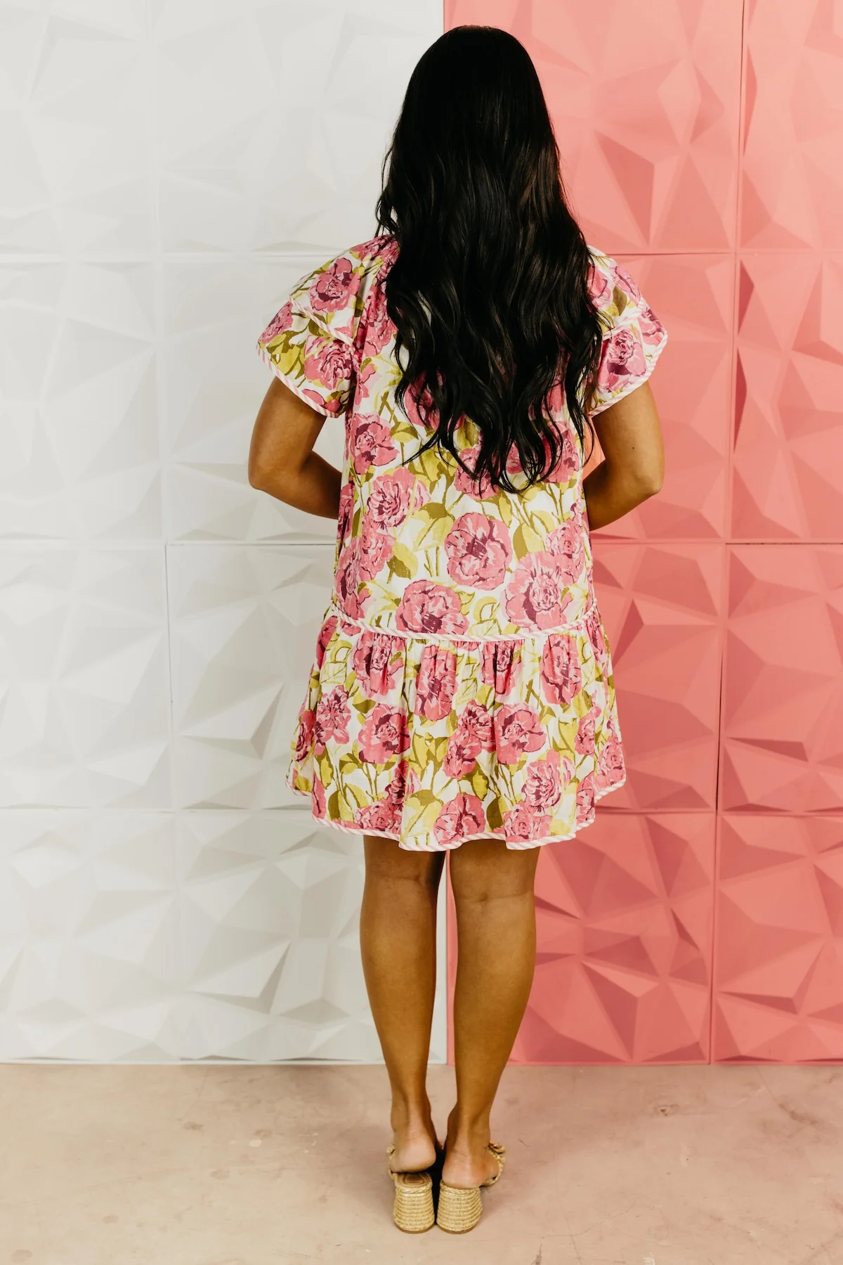 The Alexis Flutter Sleeve Floral Mini Dress - Image 7
