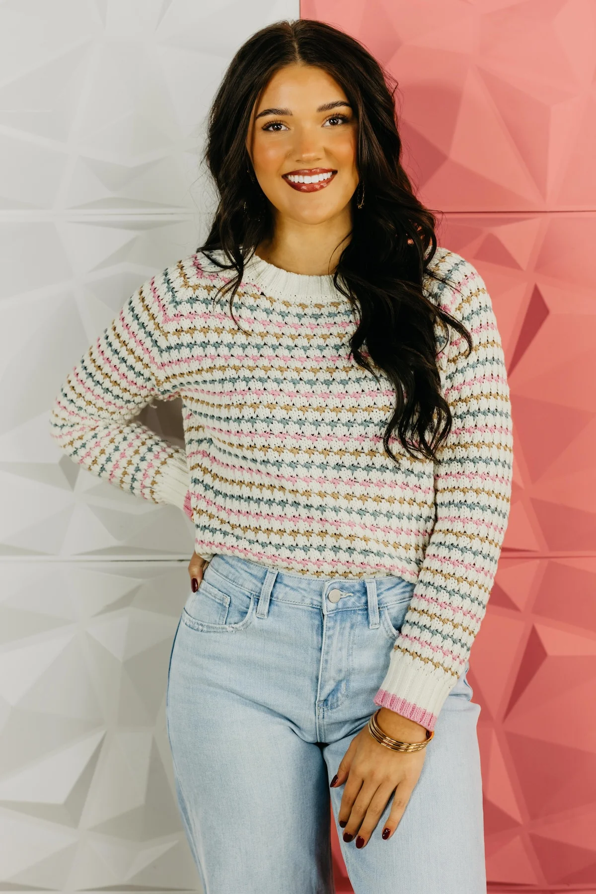 The Allison Chunky Weave Sweater - Image 4