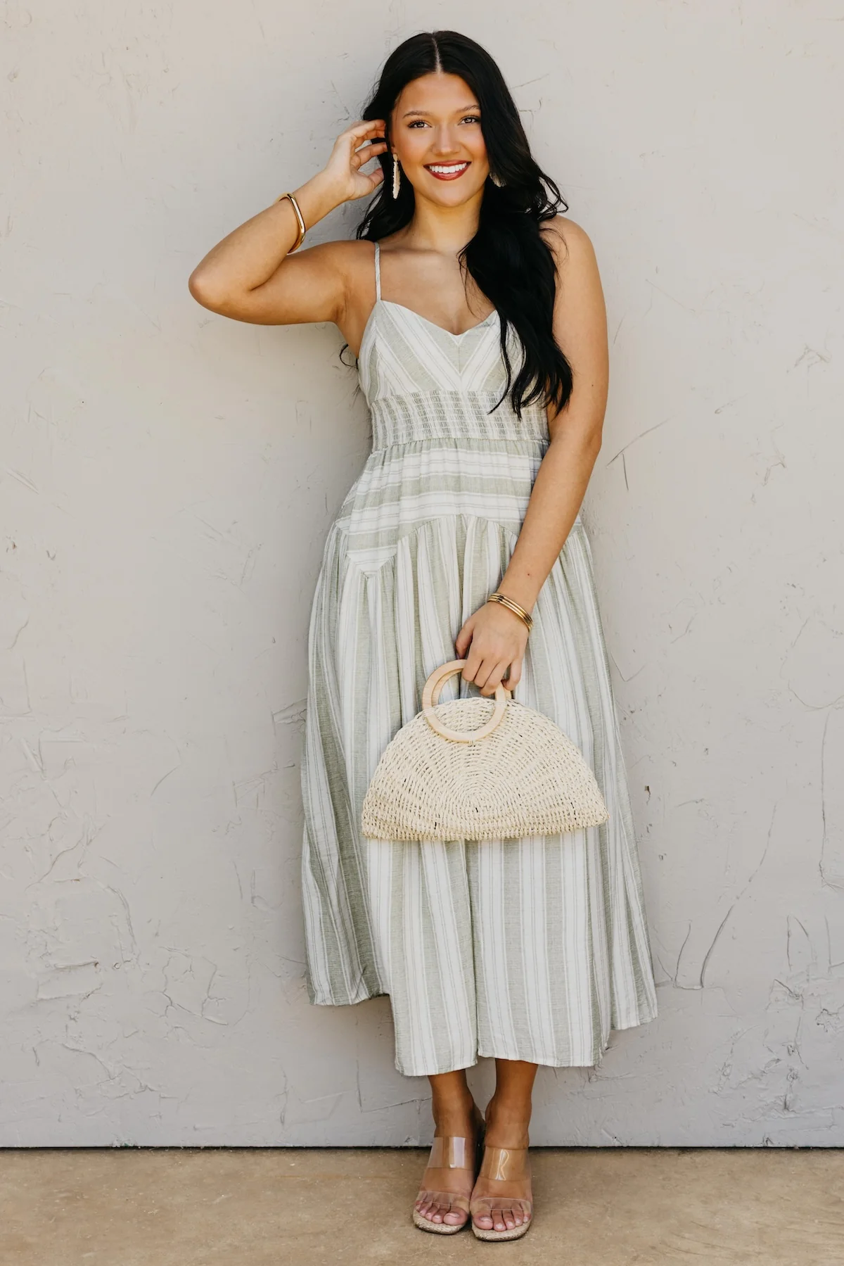 The Amaya Spaghetti Strap Midi Dress - Image 5