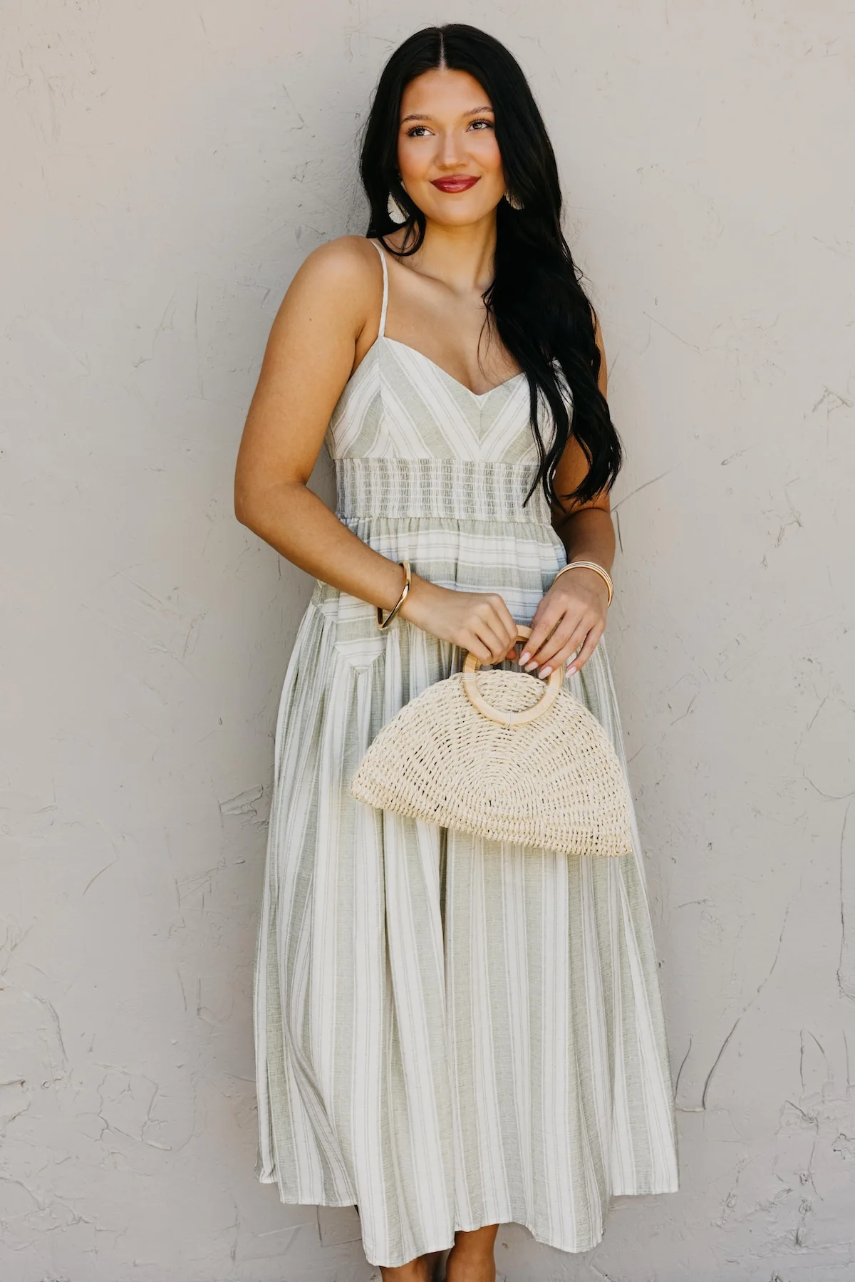The Amaya Spaghetti Strap Midi Dress - Image 6