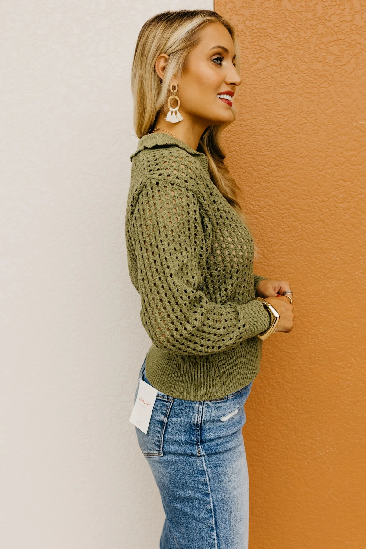 The Amayah Open Knit Popover Sweater - Image 14