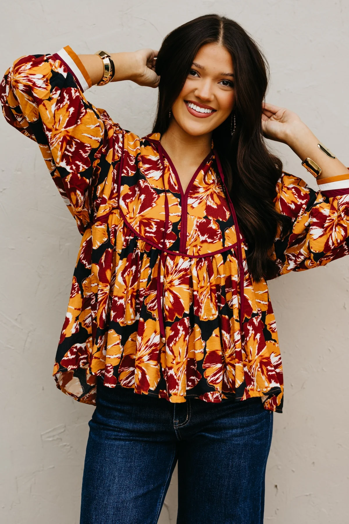 The Amber Floral Babydoll Top - Image 4