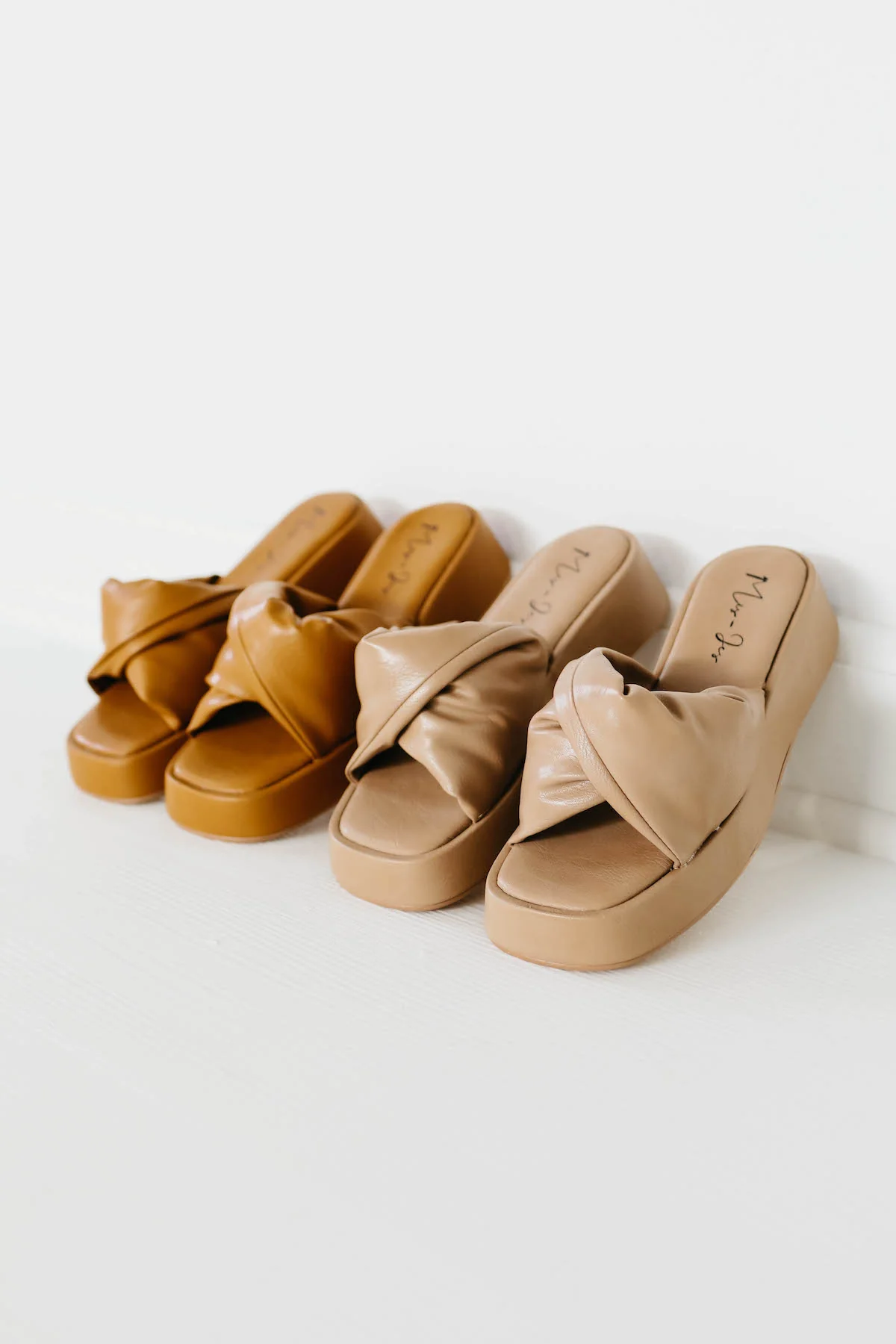 The Amelia Chunky Slide - Taupe - Image 2