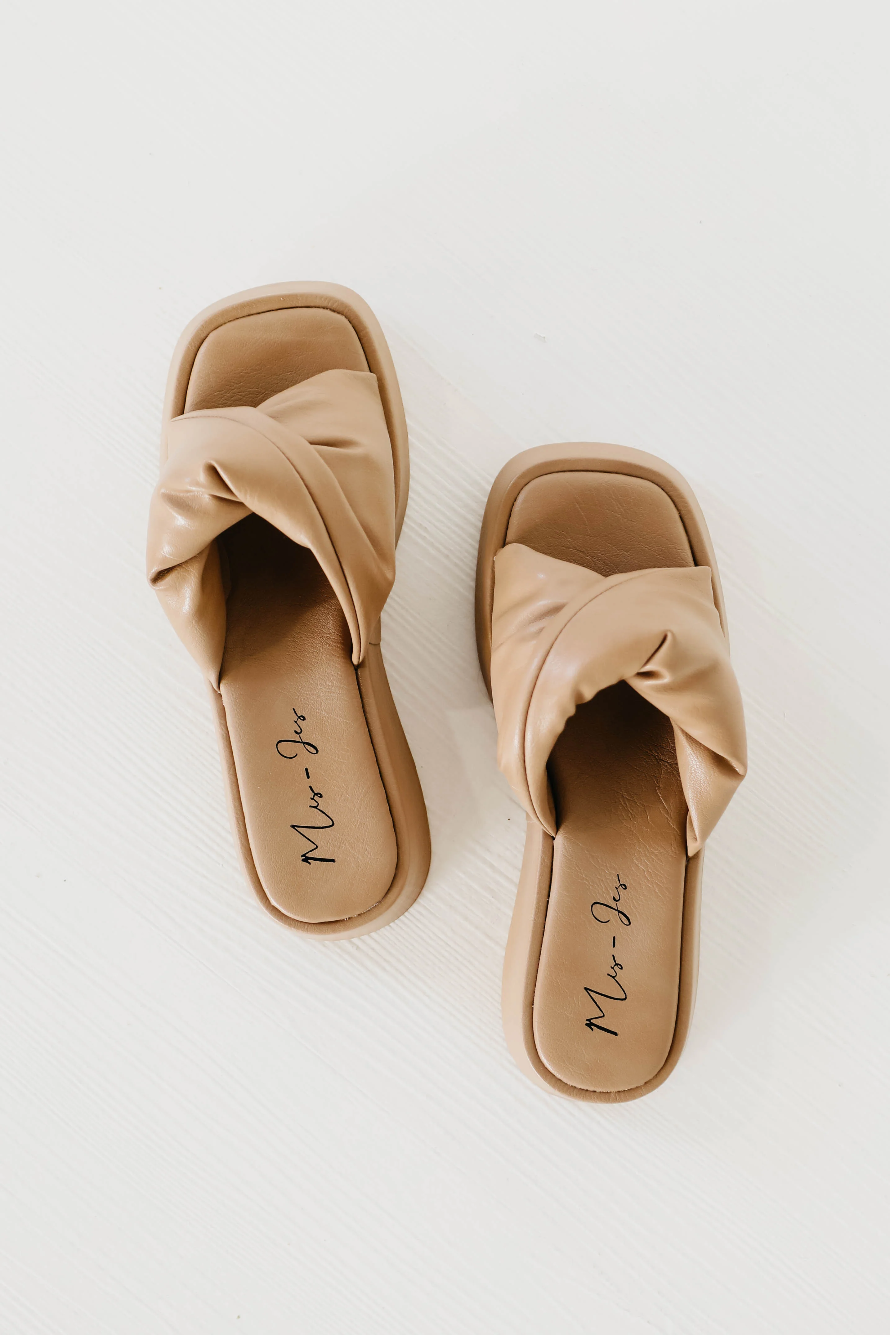 The Amelia Chunky Slide - Taupe - Image 3