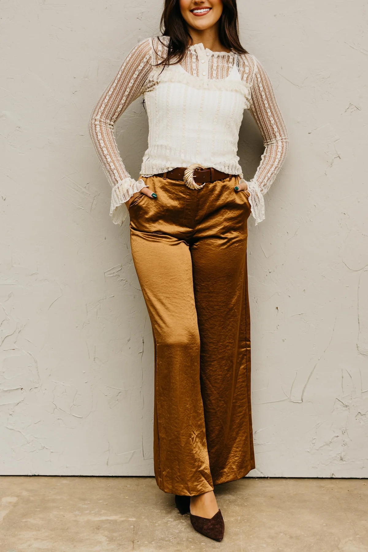 The Amia Wide Leg Pants - Image 2