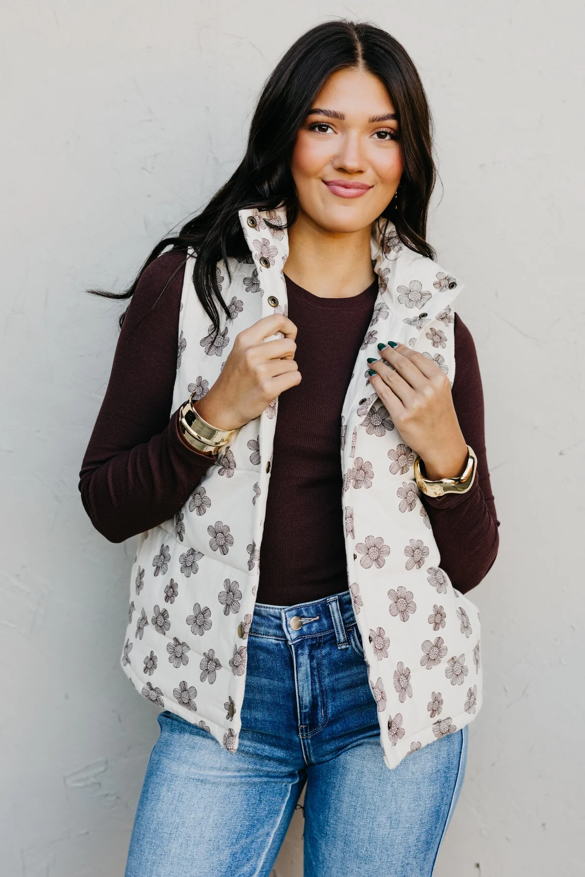 The Analia Floral Vest - Image 4