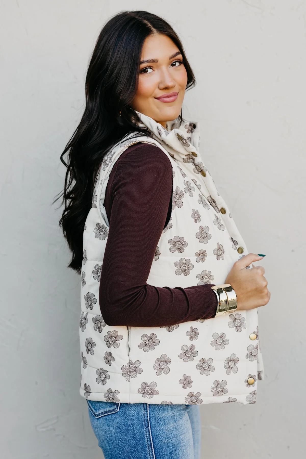 The Analia Floral Vest - Image 6