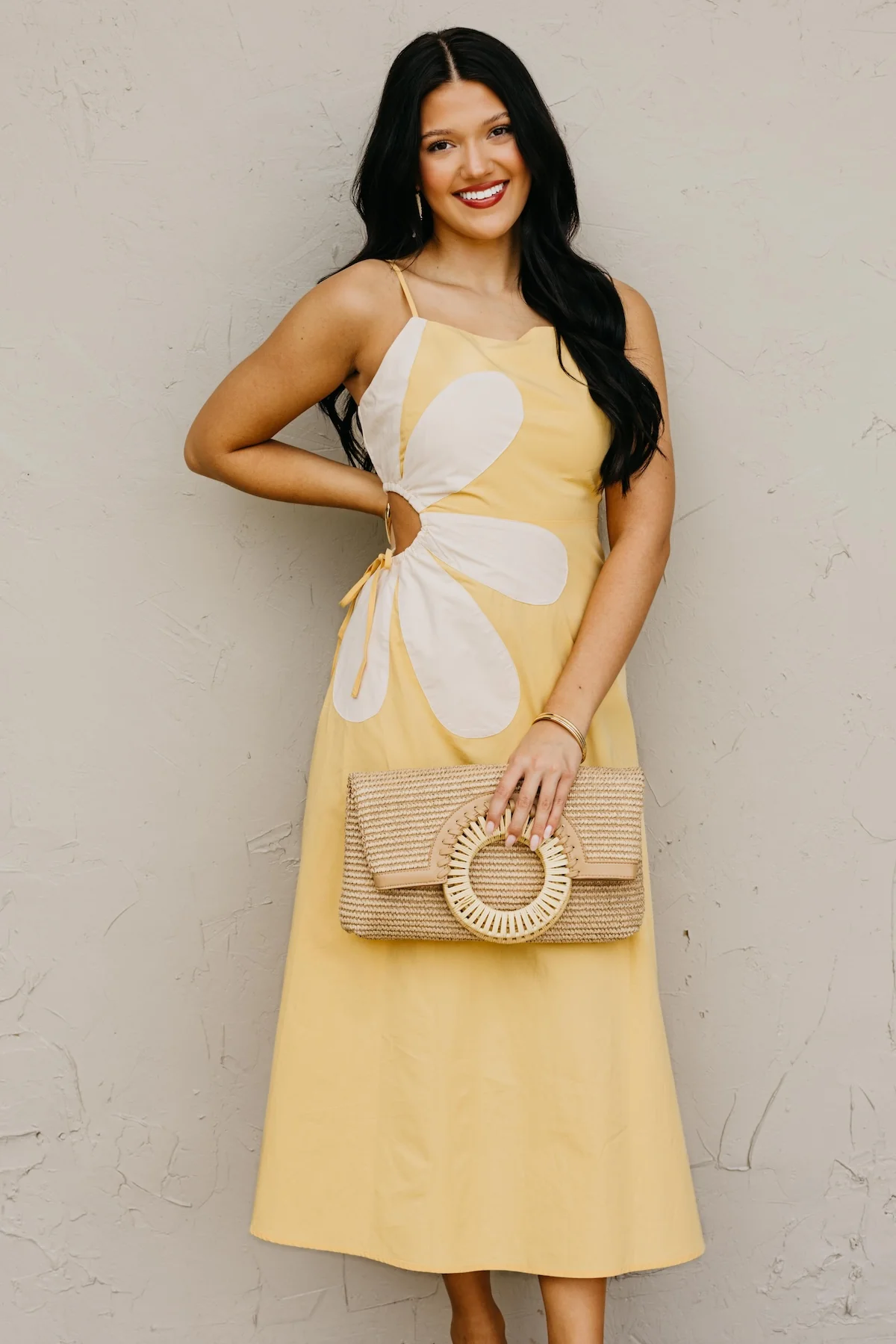 The Anastasia Floral Cutout Midi Dress - Image 2