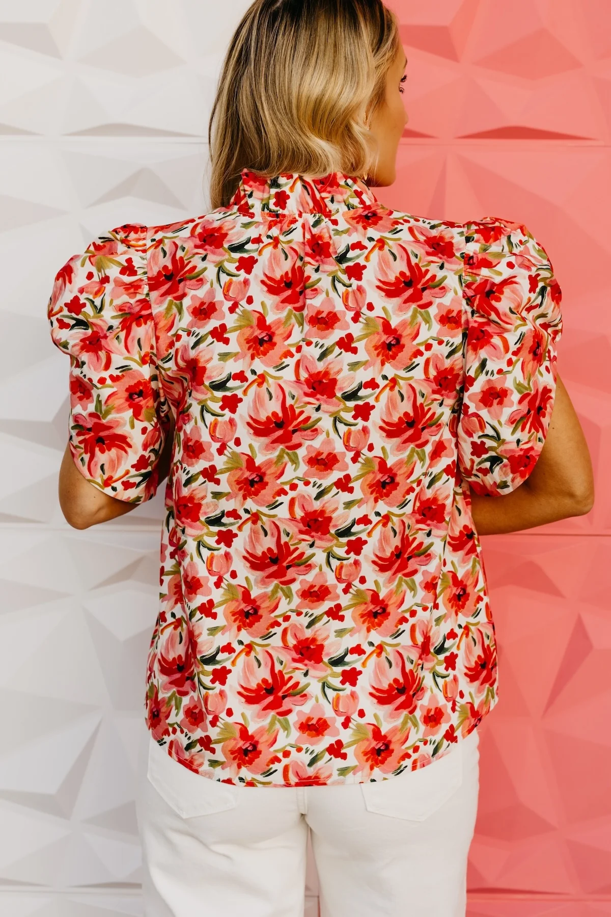 The Andie Ruffle Sleeve Floral Top - Image 14