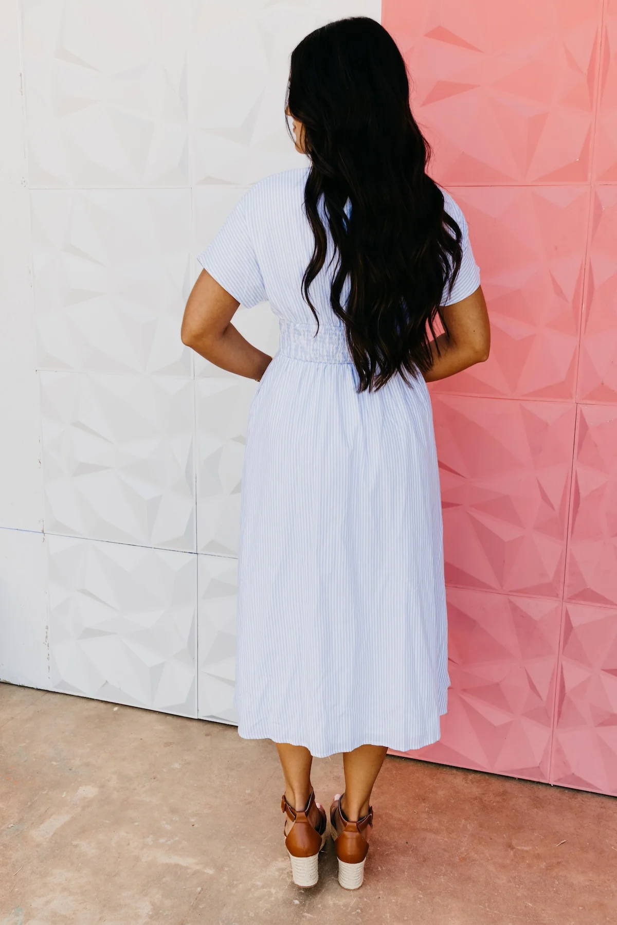 The Annalise Button Down Midi Dress - Image 7