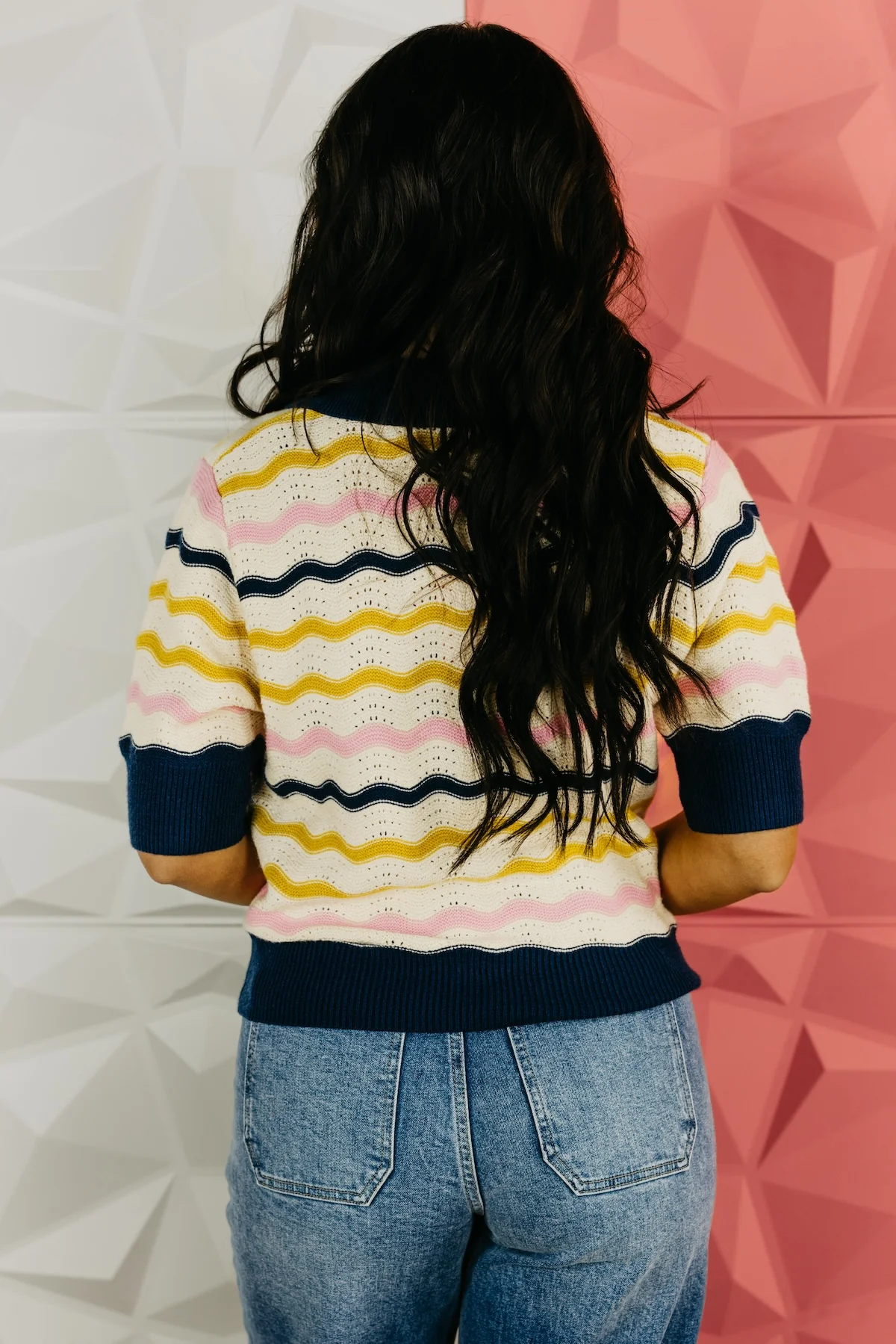 The Anthony Wavy Stripe Sweater Top - Image 9