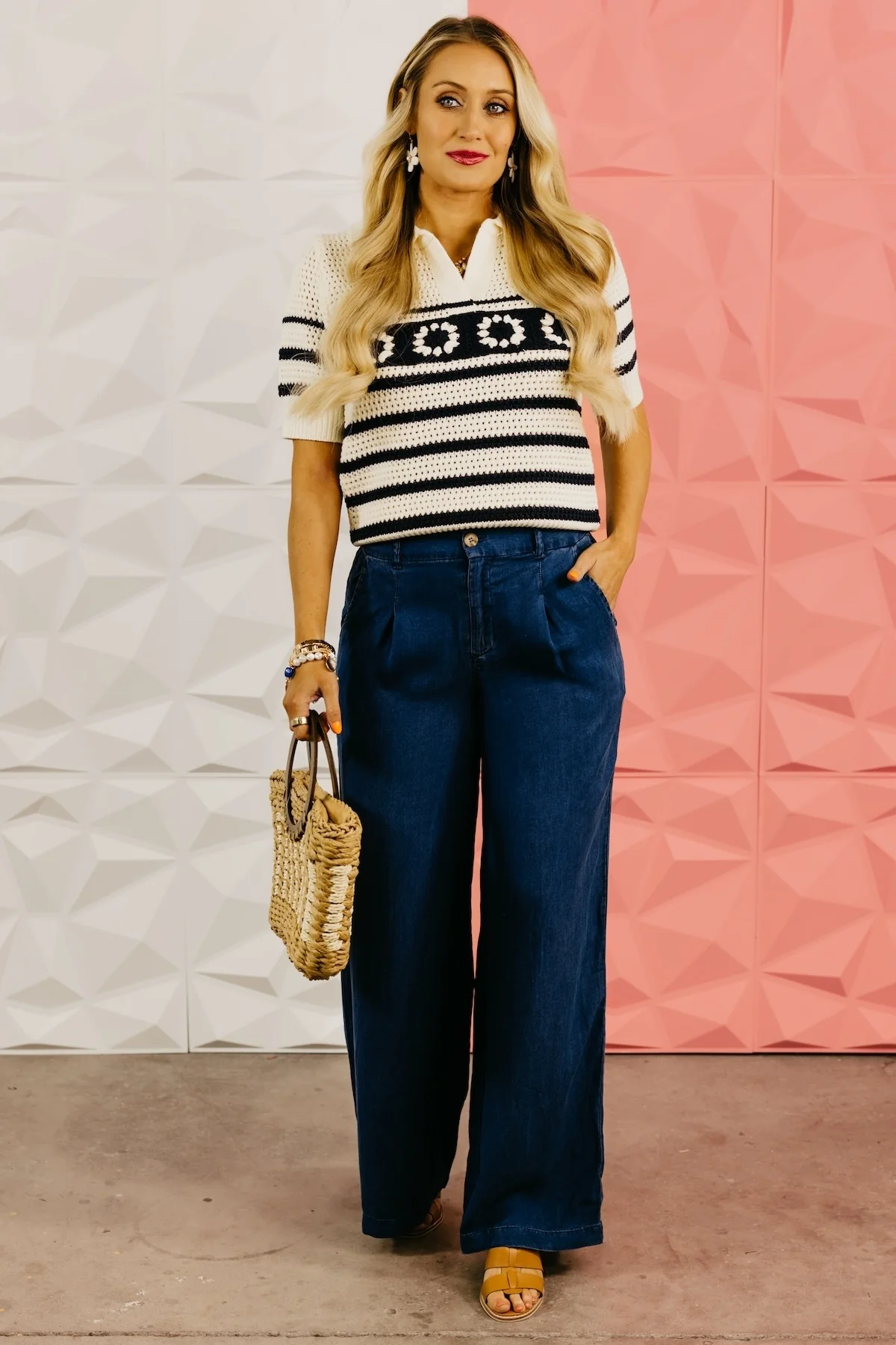 The Arabella Pointelle Sweater Top - Image 12